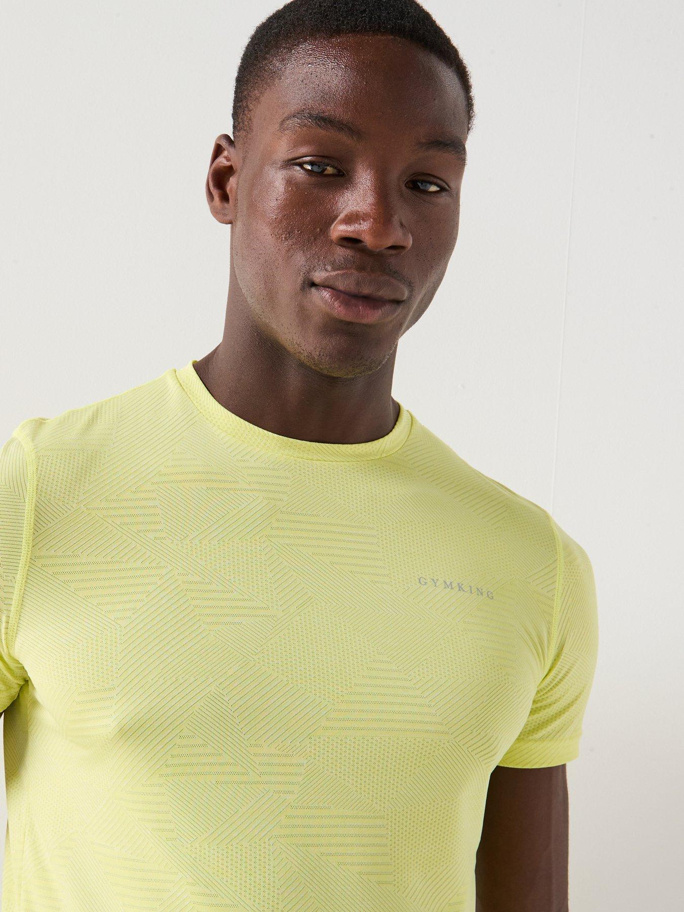 gym-king-mens-geometric-knit-tee-limedetail