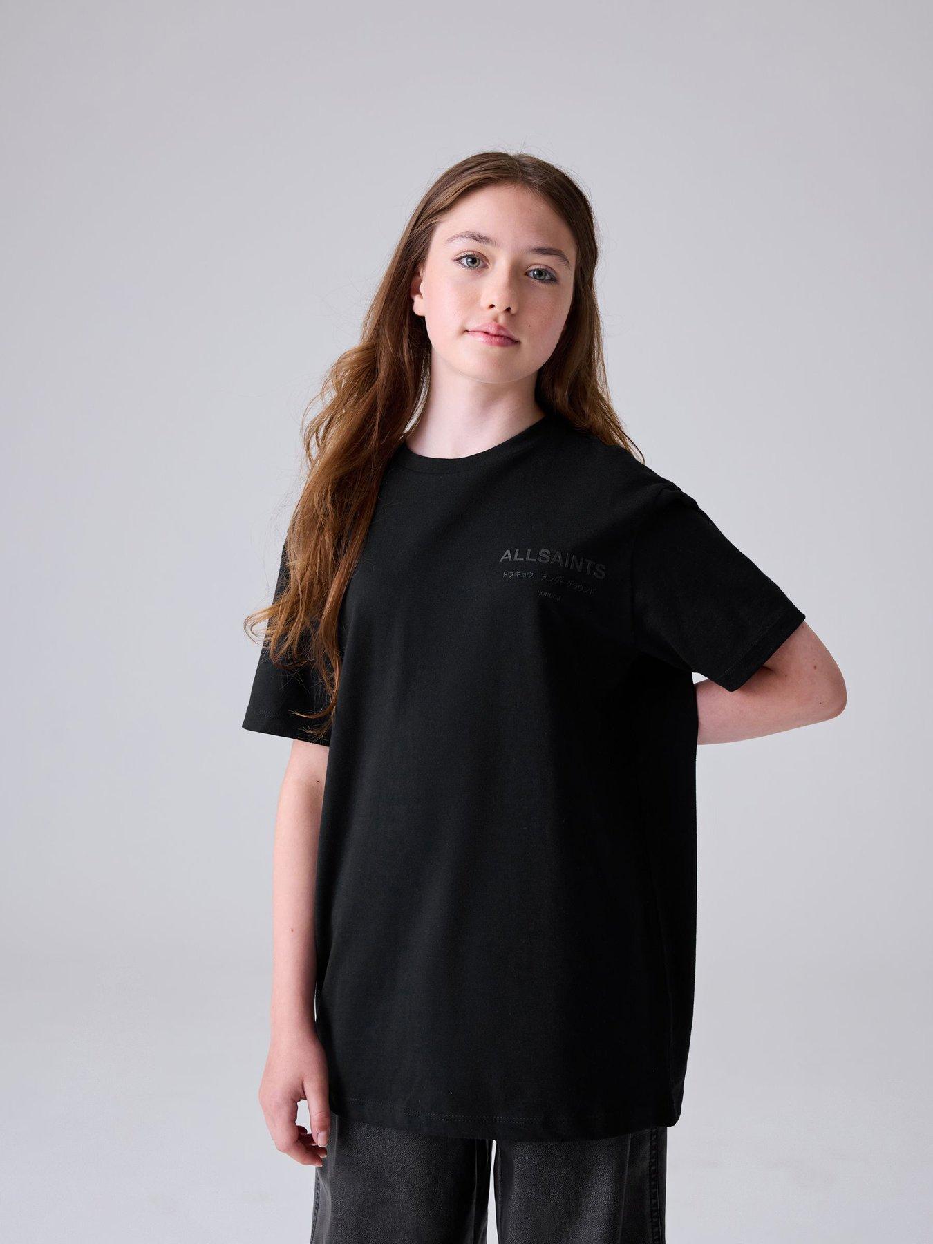 smALLSAINTS Girls Underground Sequin T-Shirt - Black