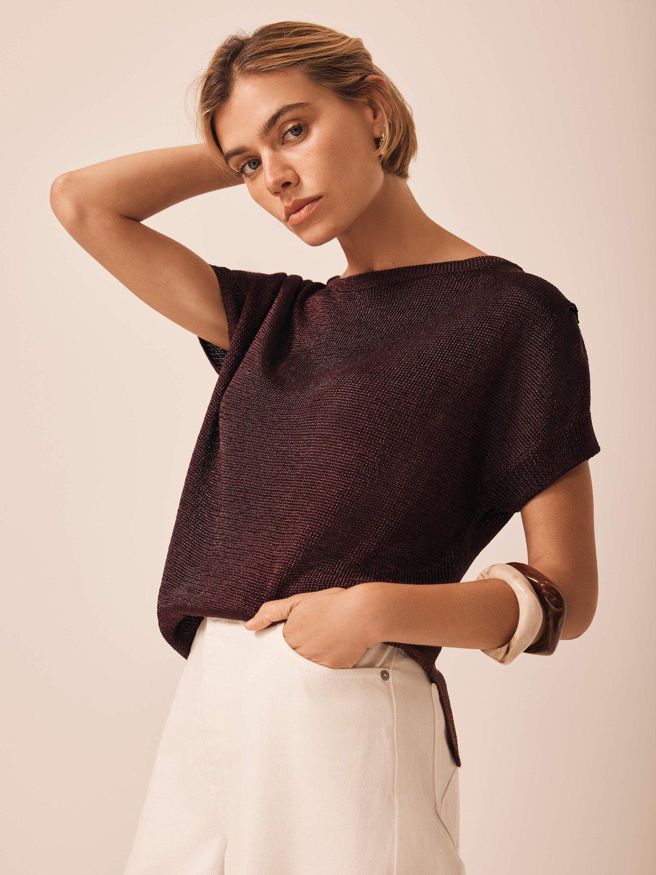mint-velvet-burgundy-metallic-knit-batwing-redstillFront