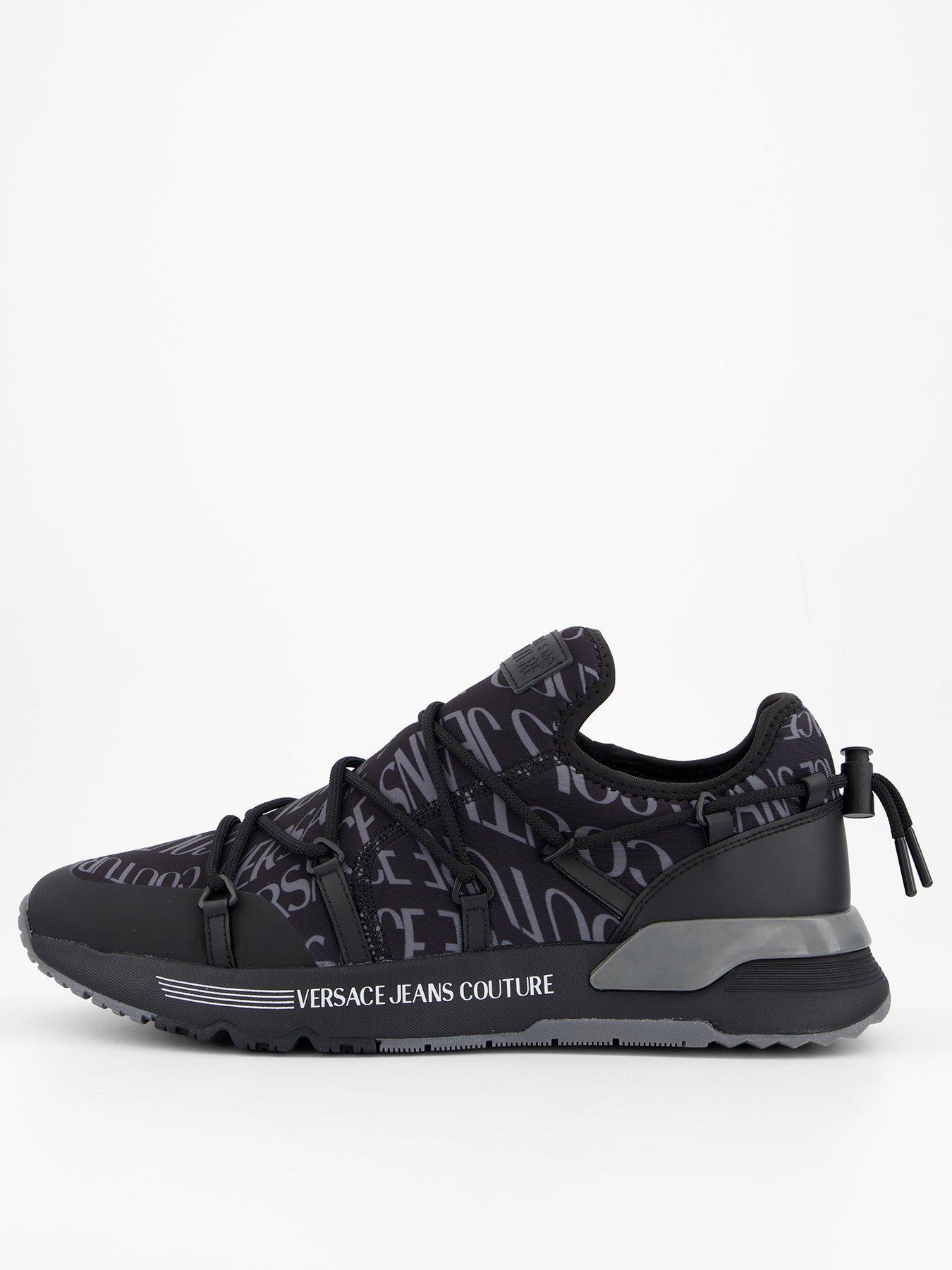 Versace Jeans Couture Printed Neoprene Trainers - Black