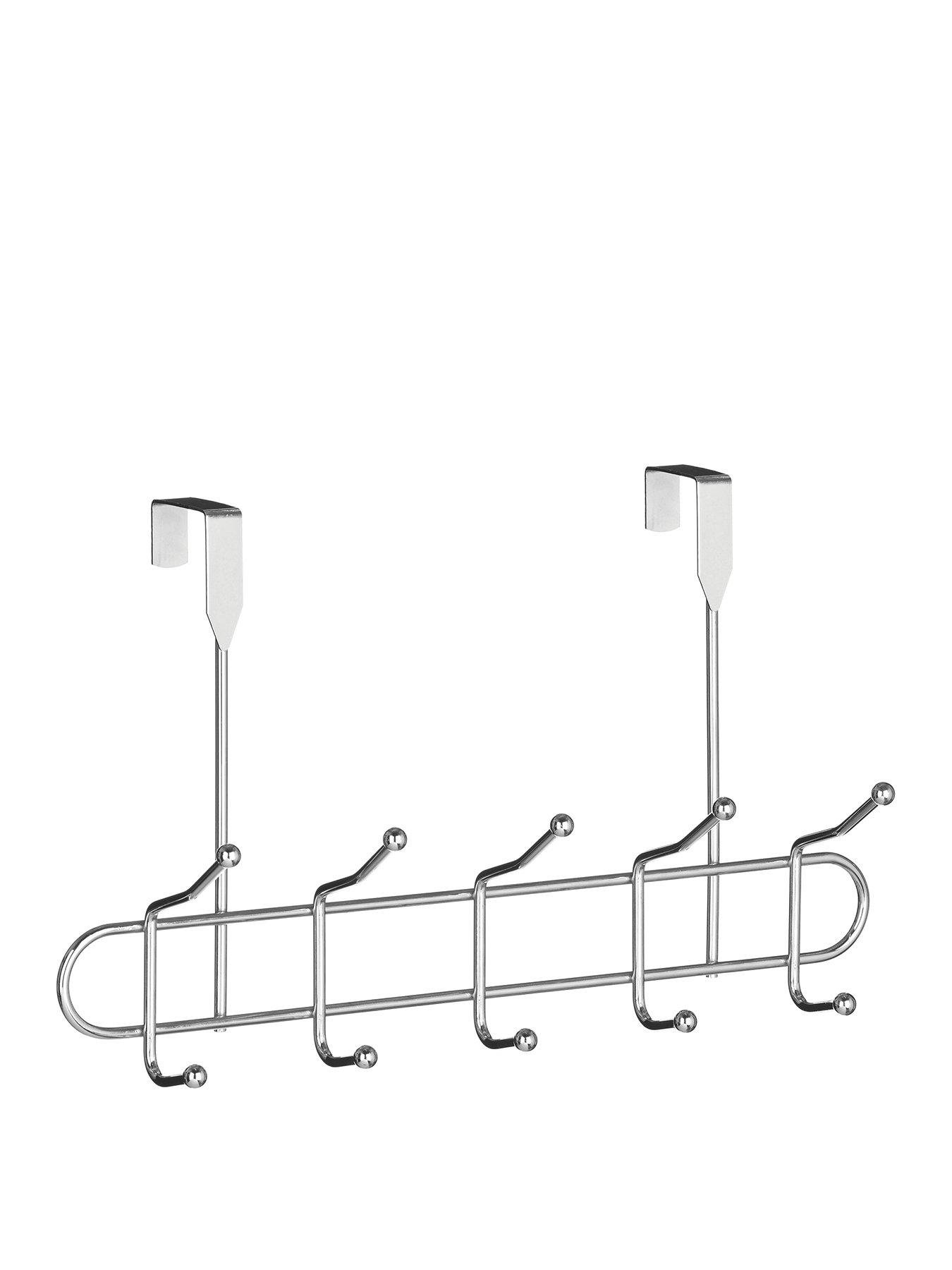 Interiors By Premier Deluxe Chrome 10 Hook Over Door Hanger