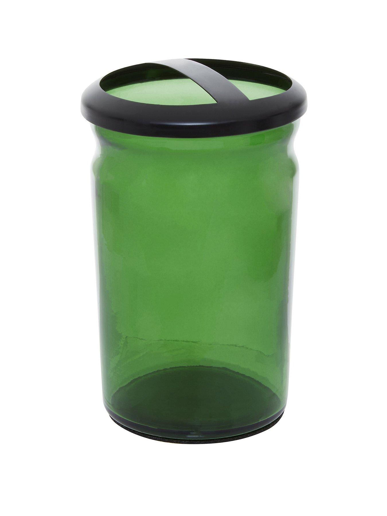 Interiors By Premier Allegra Kiara Green Glass Toothbrush Holder