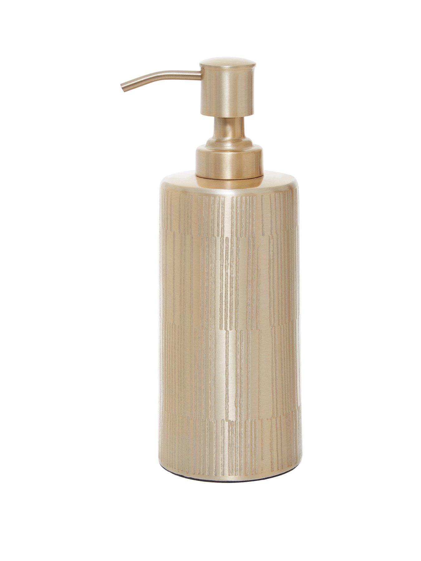 Interiors By Premier Allegra Champagne Finish Soap Dispenser