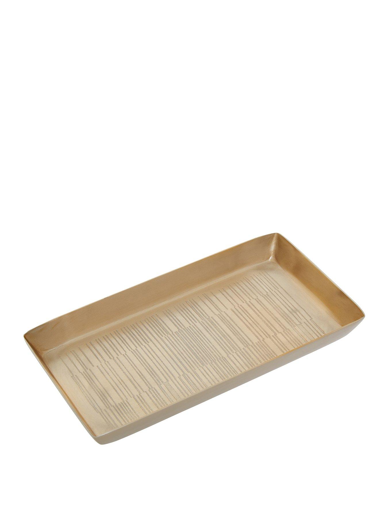 Interiors By Premier Allegra Champagne Finish Bathroom Tray