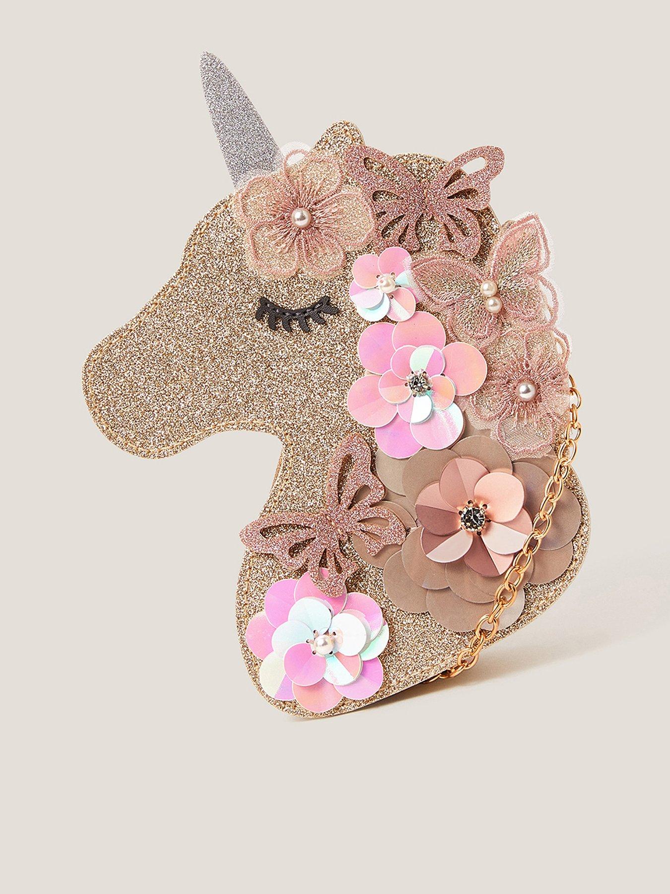 Monsoon Girls Ella Sequin Unicorn Bag - Multi