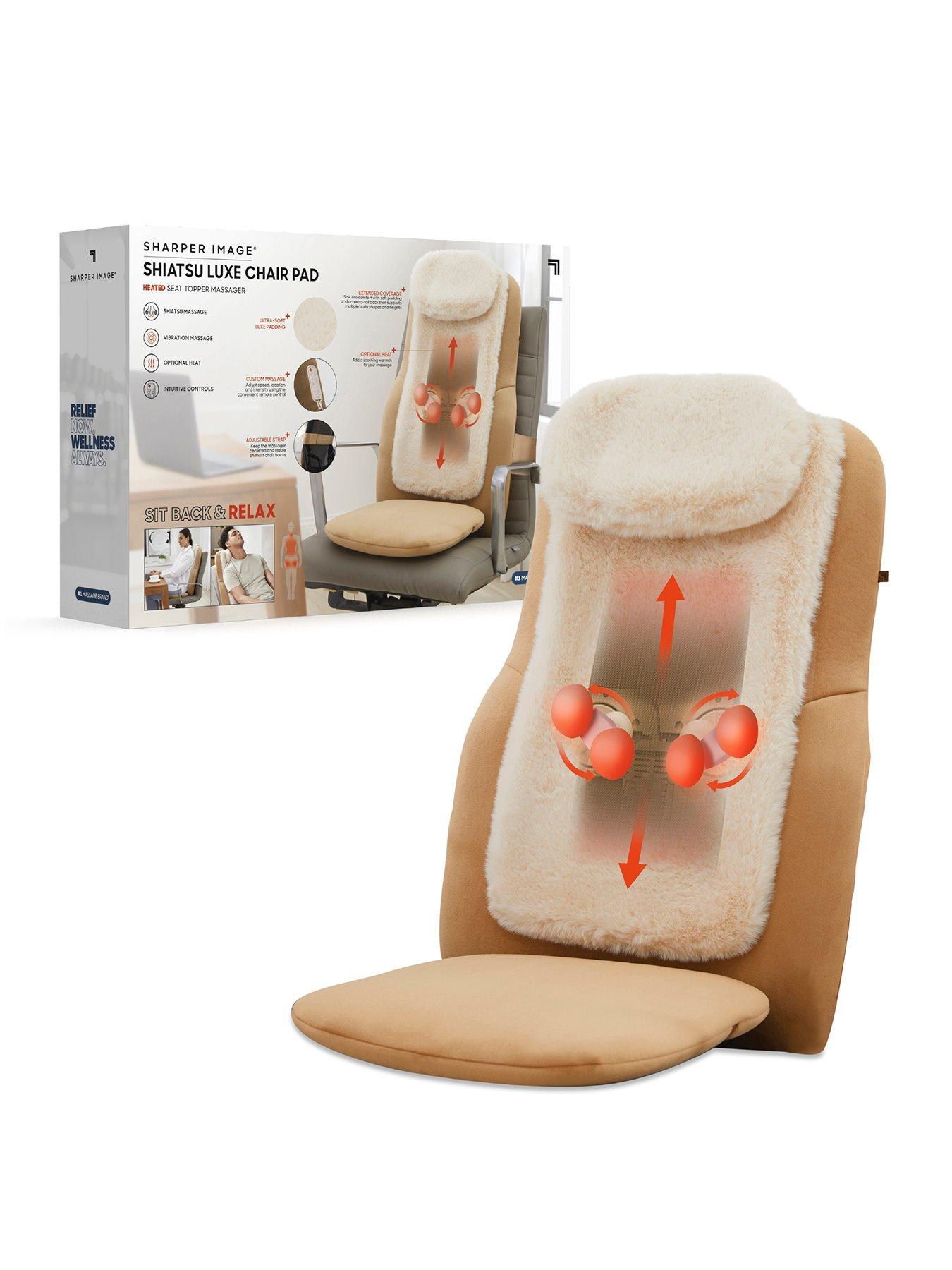 Sharper Image Massager Seat Topper 4-Node Shiatsu Realtouch with Heat LUXE  | Very Ireland