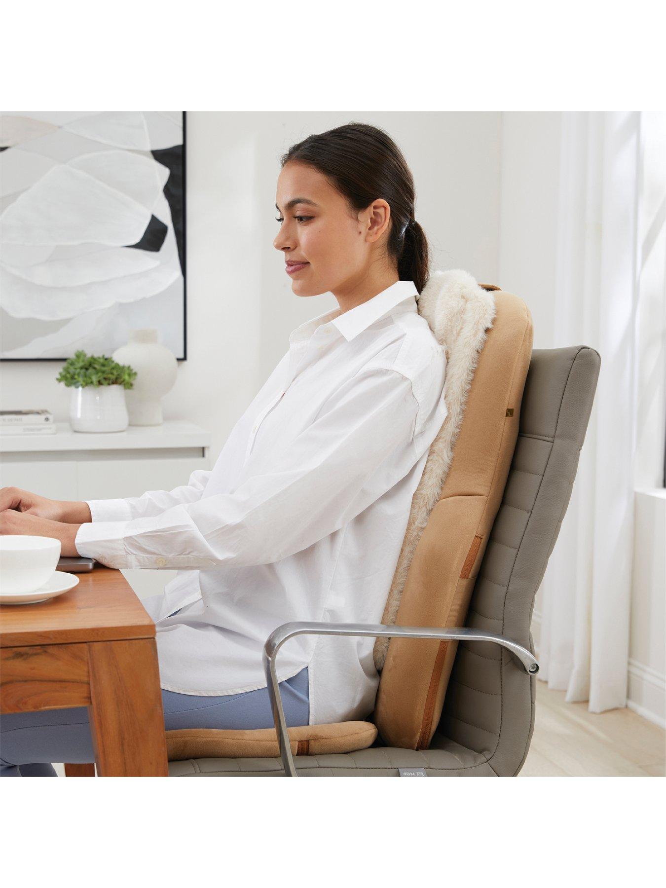 Sharper Image Massager Seat Topper 4-Node Shiatsu Realtouch with Heat LUXE  | Very Ireland