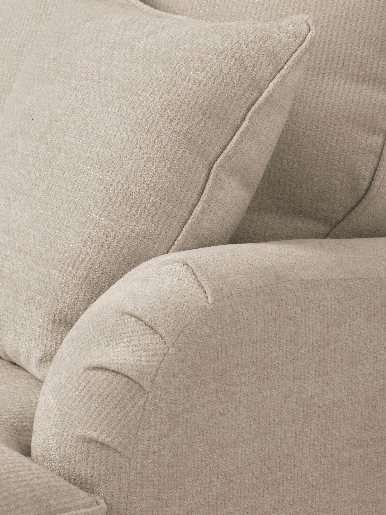Image 6 of 7 of The Very Collection Hepburn Fabric Corner Group Sofa + Footstool