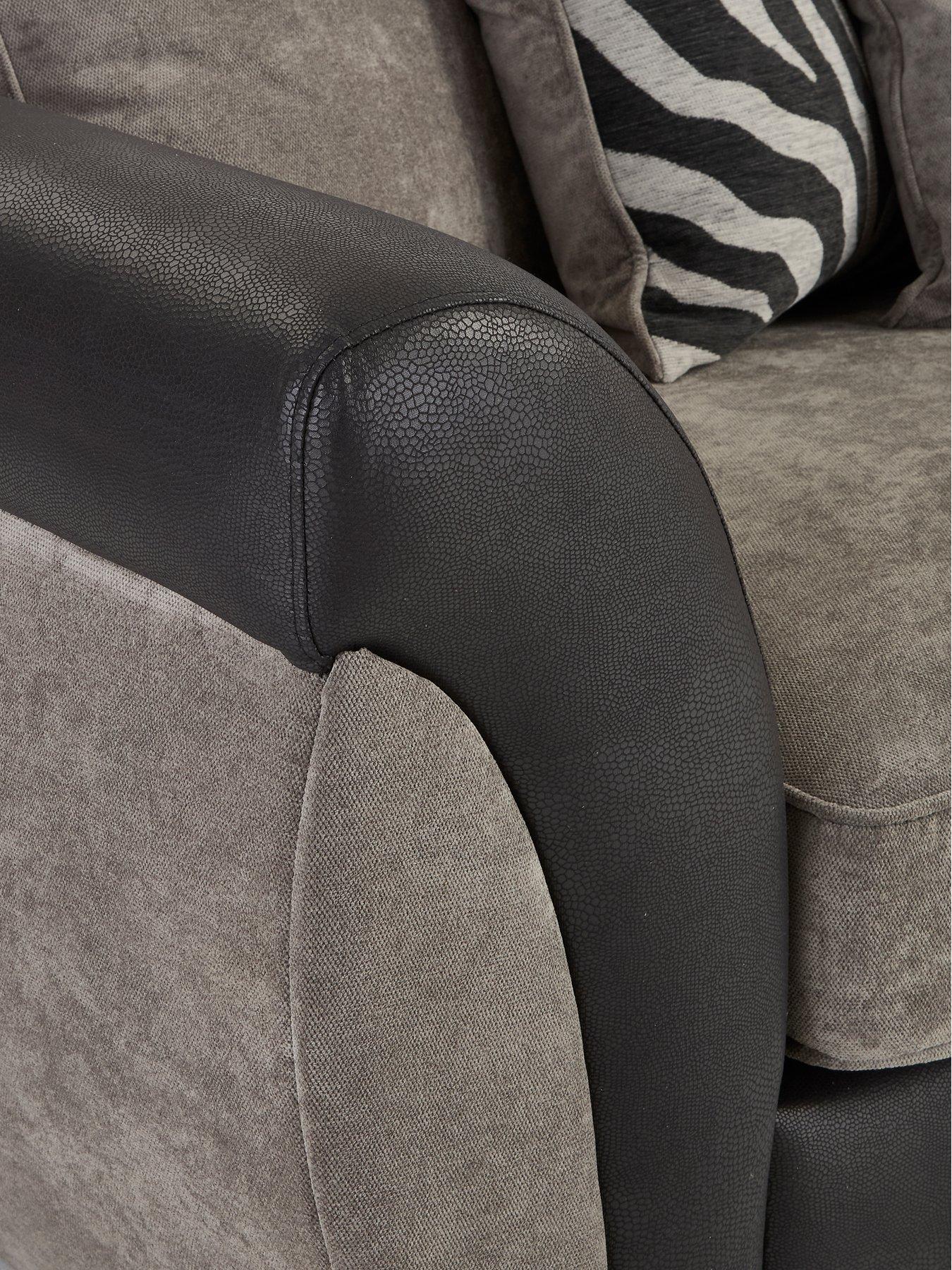 very-home-nova-fabricfaux-leather-3-seater-sofa-armchairnbspset-buy-amp-savedetail