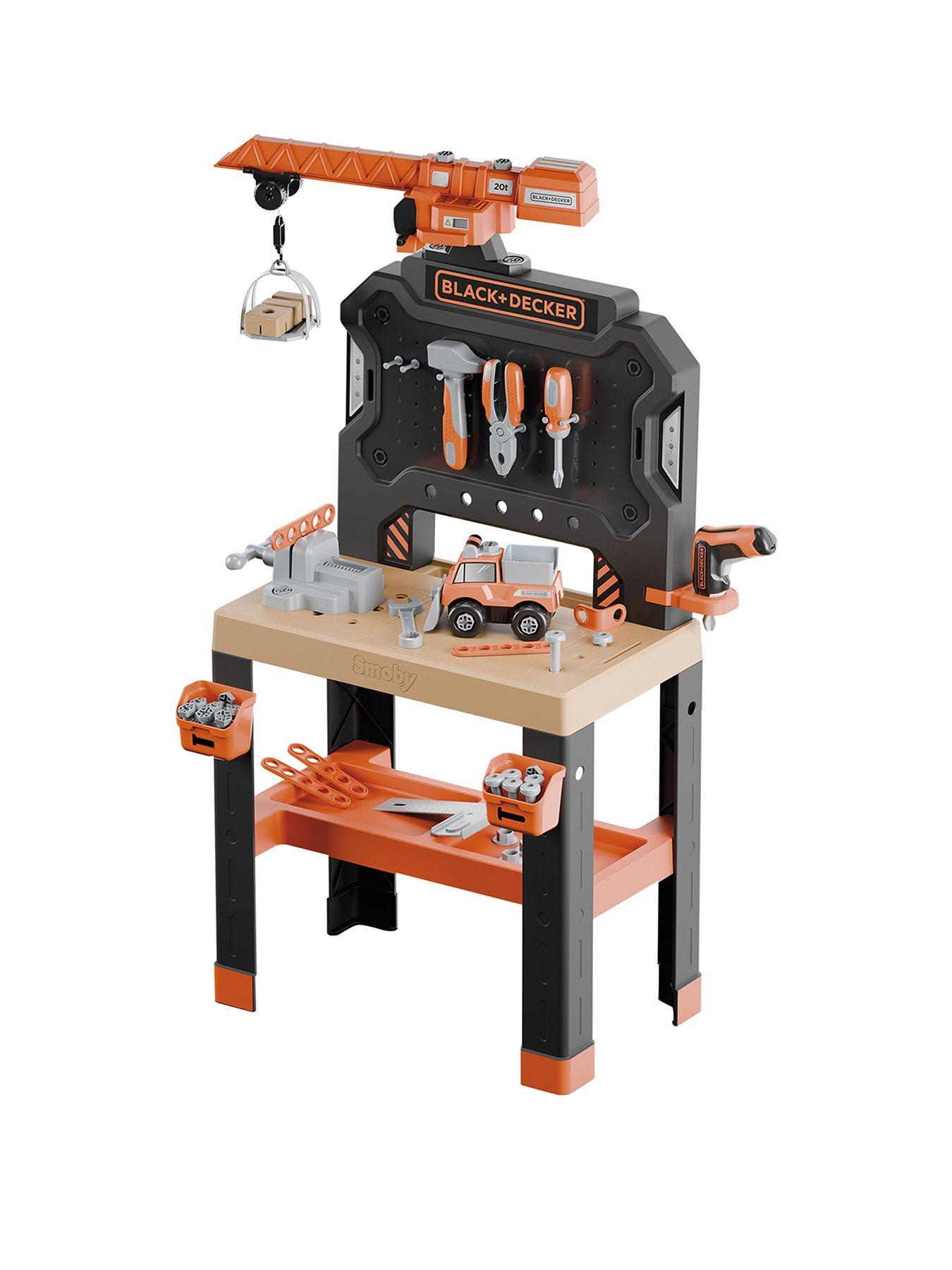 Image 1 of 7 of Black & Decker Builder Toy Workbench with Crane
