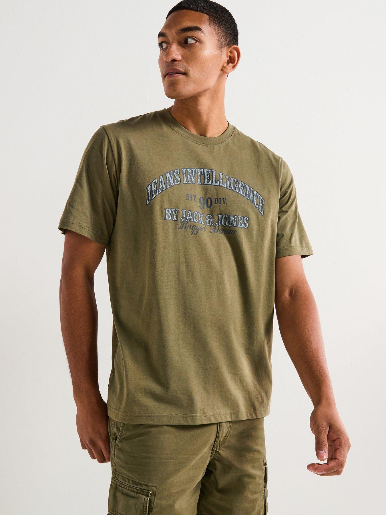 jack-jones-denver-graphic-short-sleeve-t-shirt-khakifront