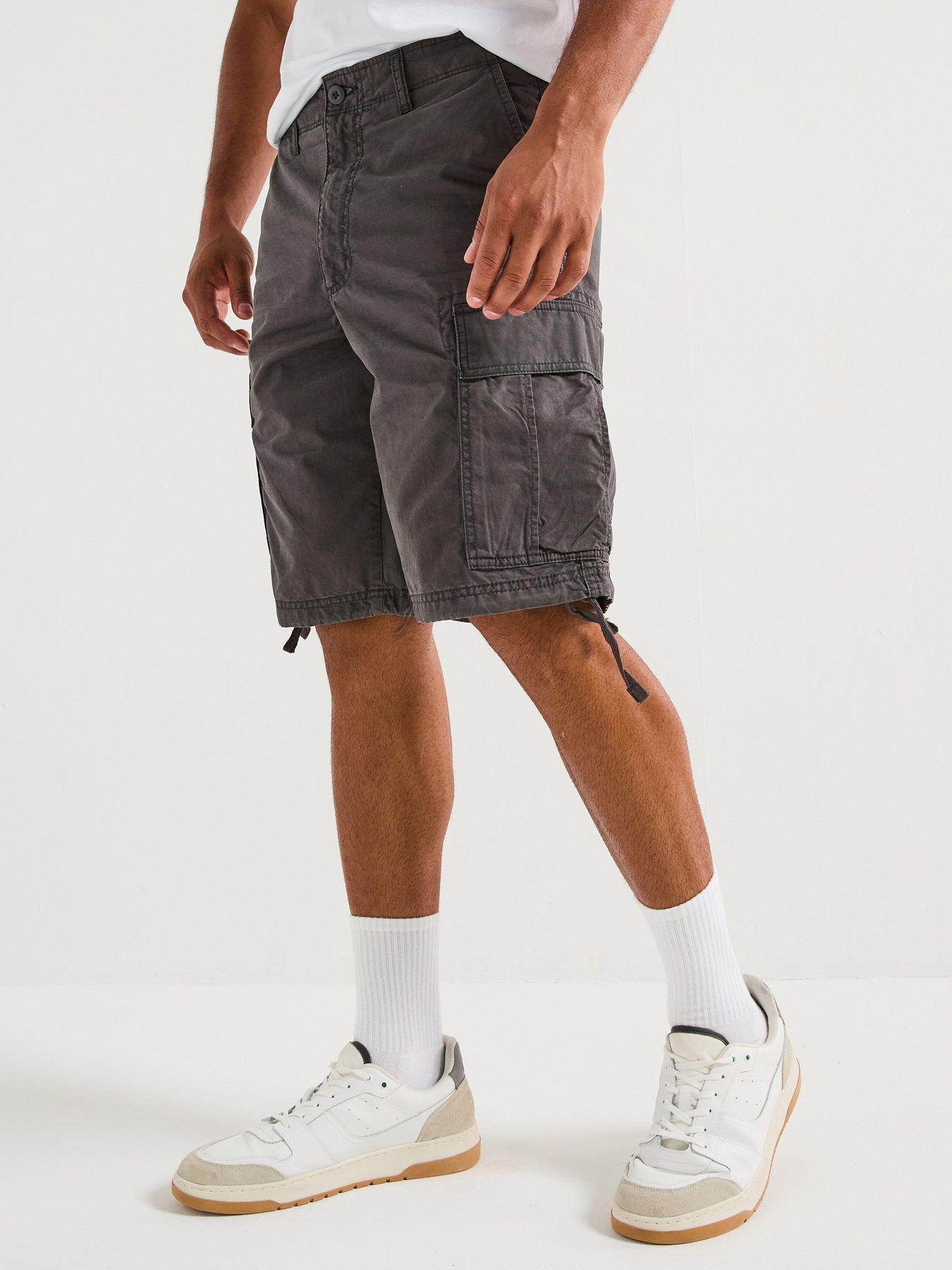 jack-jones-cole-frank-cargo-mid-length-shorts-dark-greyfront