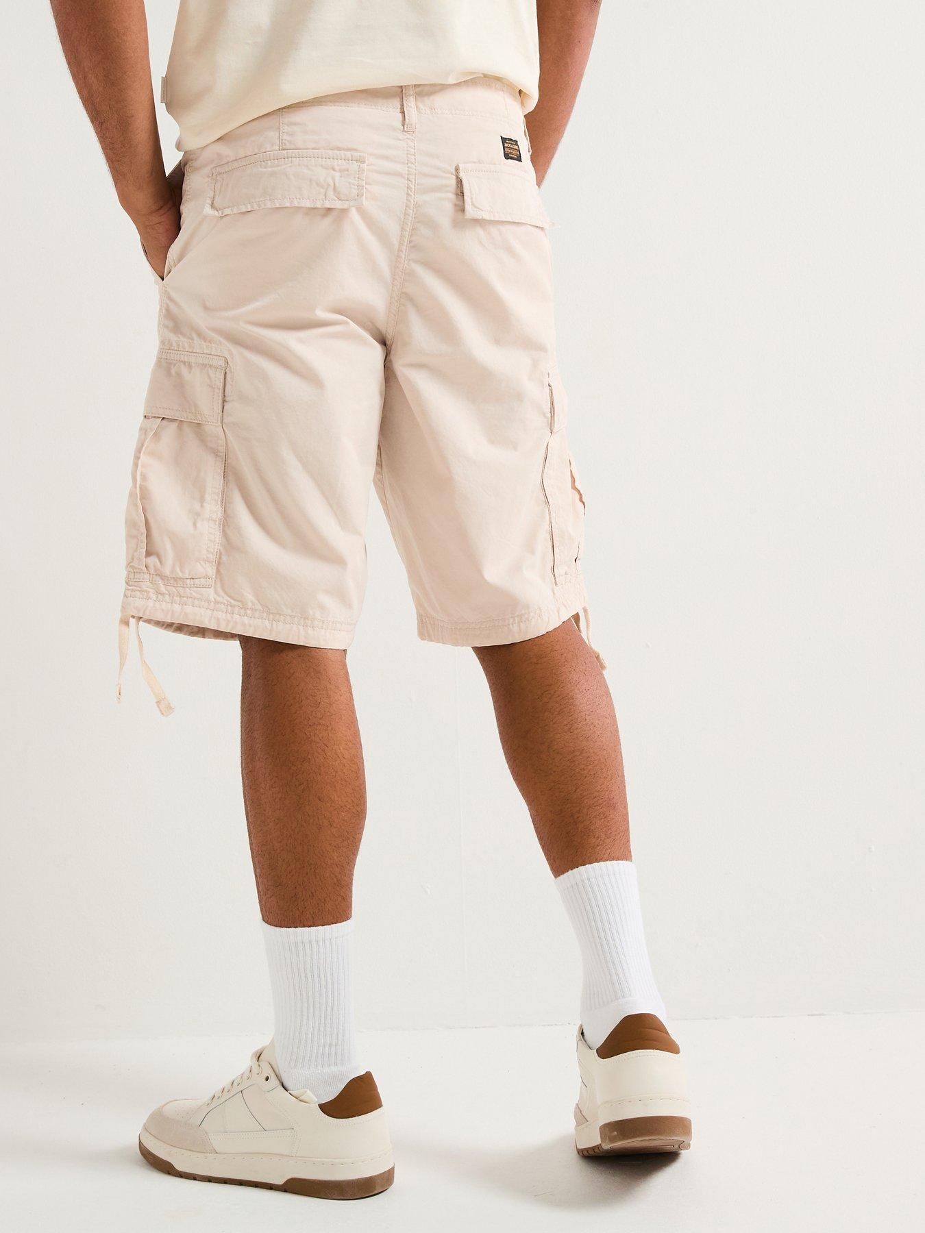 jack-jones-cole-frank-cargo-mid-length-shorts-beigestillFront