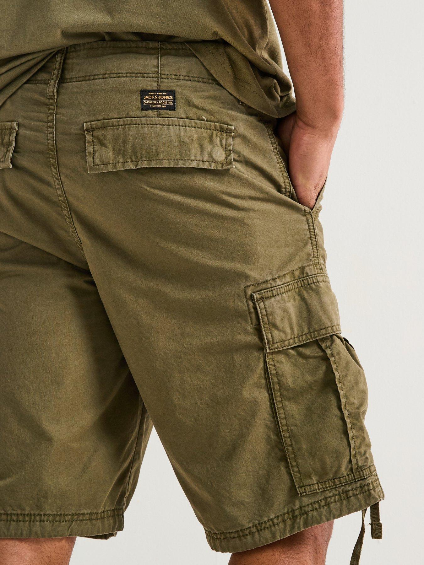 Image 5 of 5 of Jack & Jones Cole Frank Cargo Mid Length Shorts - Khaki