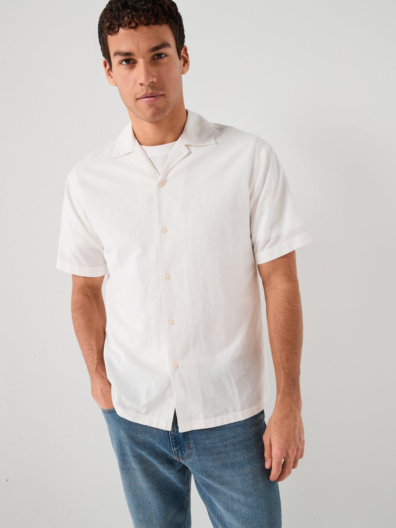 jack-jones-breeze-lined-blend-resort-short-sleeve-shirt-whitefront