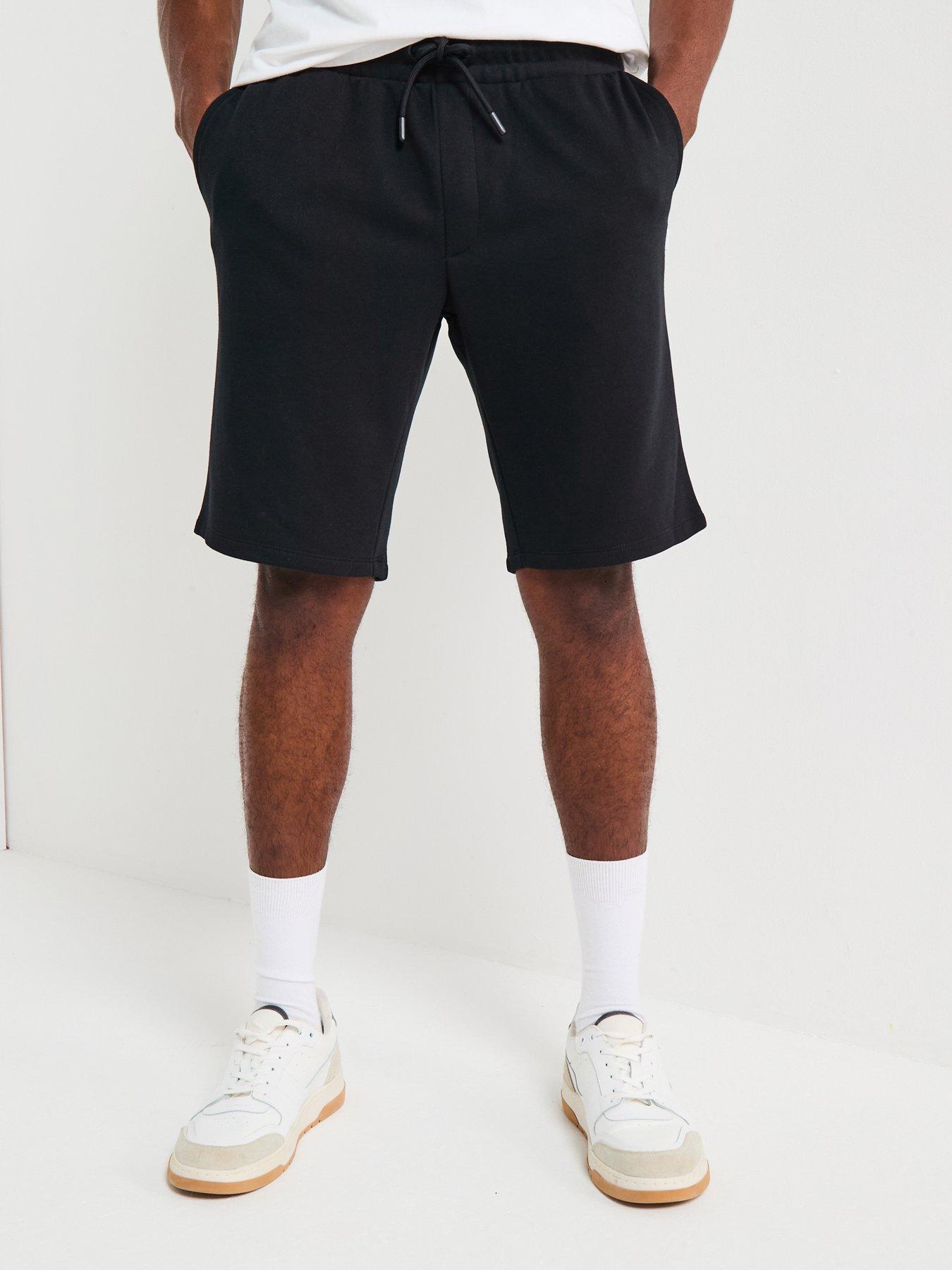 Image 4 of 6 of Jack & Jones Bradley Mid Length Sweat Shorts - Black