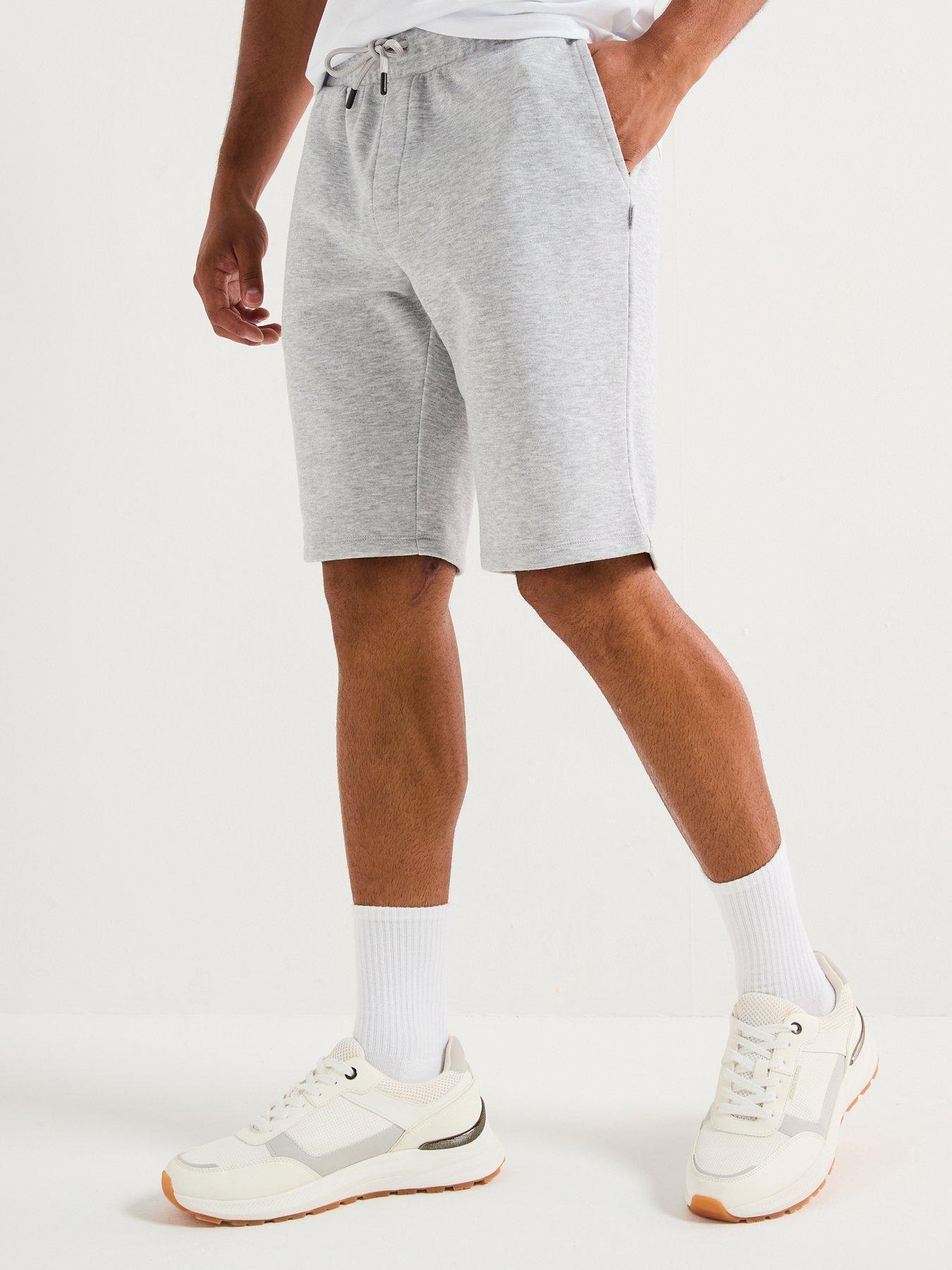 Jack & Jones Bradley Mid Length Sweat Shorts - Light Grey