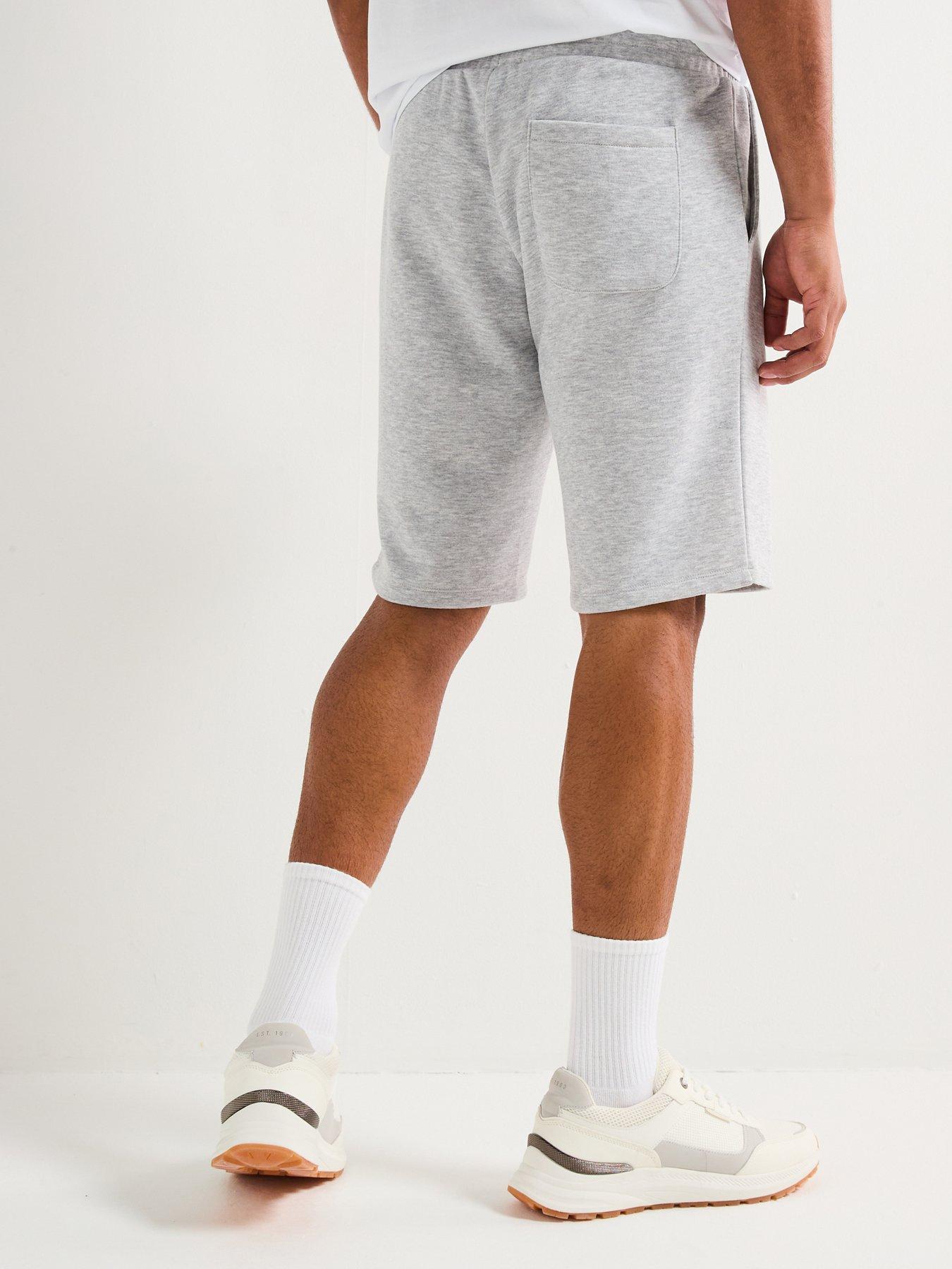 Image 2 of 5 of Jack & Jones Bradley Mid Length Sweat Shorts - Light Grey