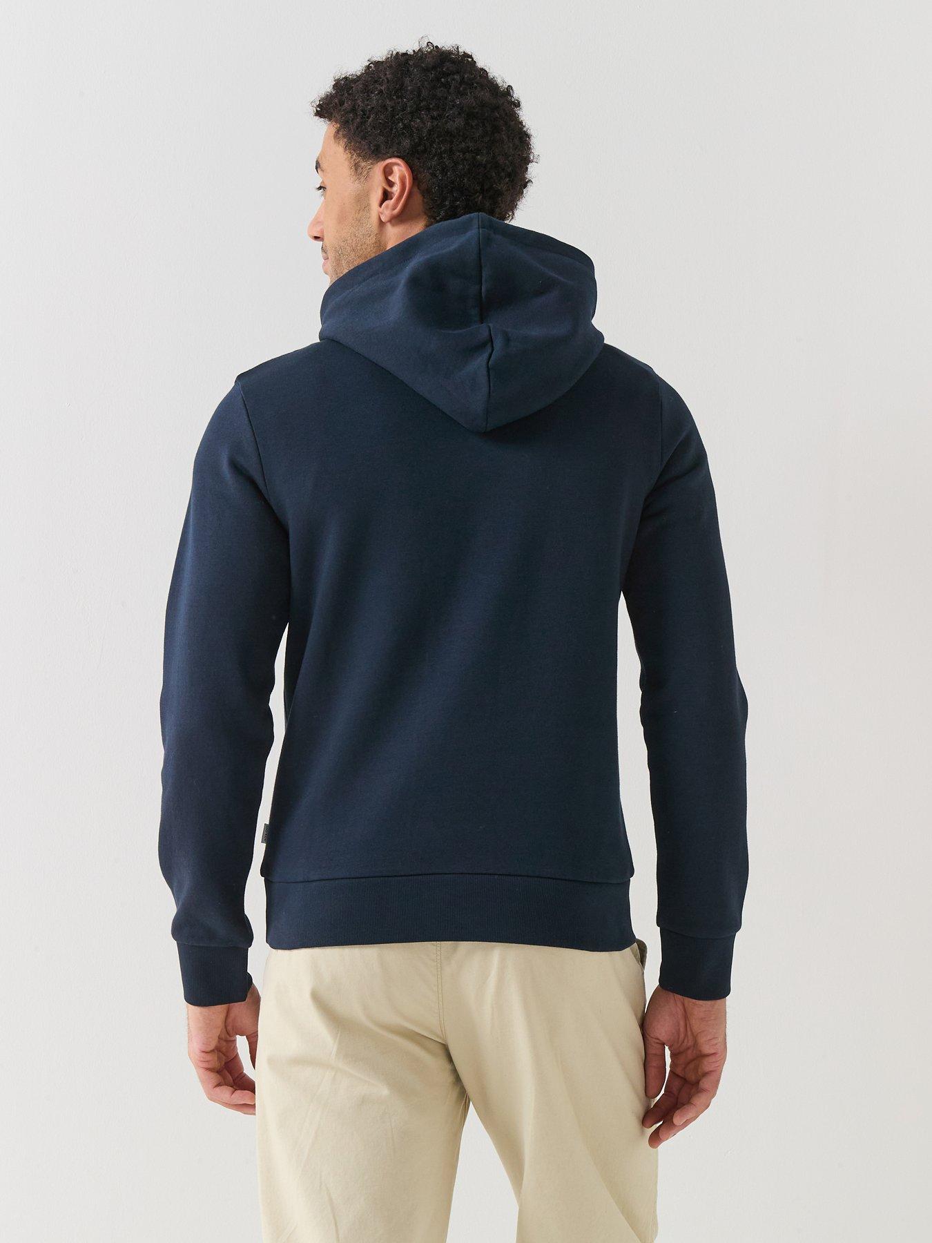 Image 2 of 6 of Jack & Jones Logo Print Hoodie - Navy