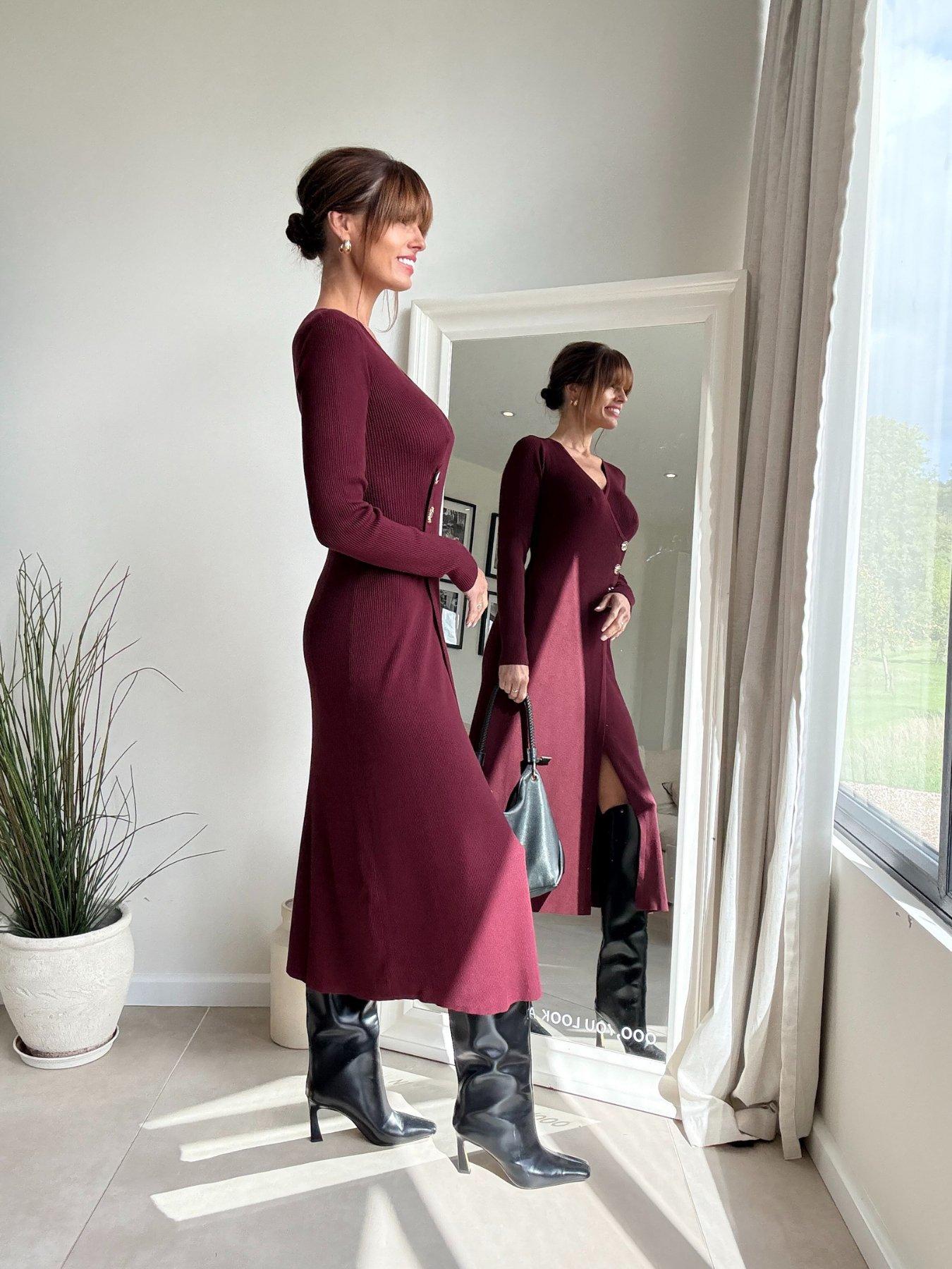 style-cheat-mix-button-burgundy-dress-redback