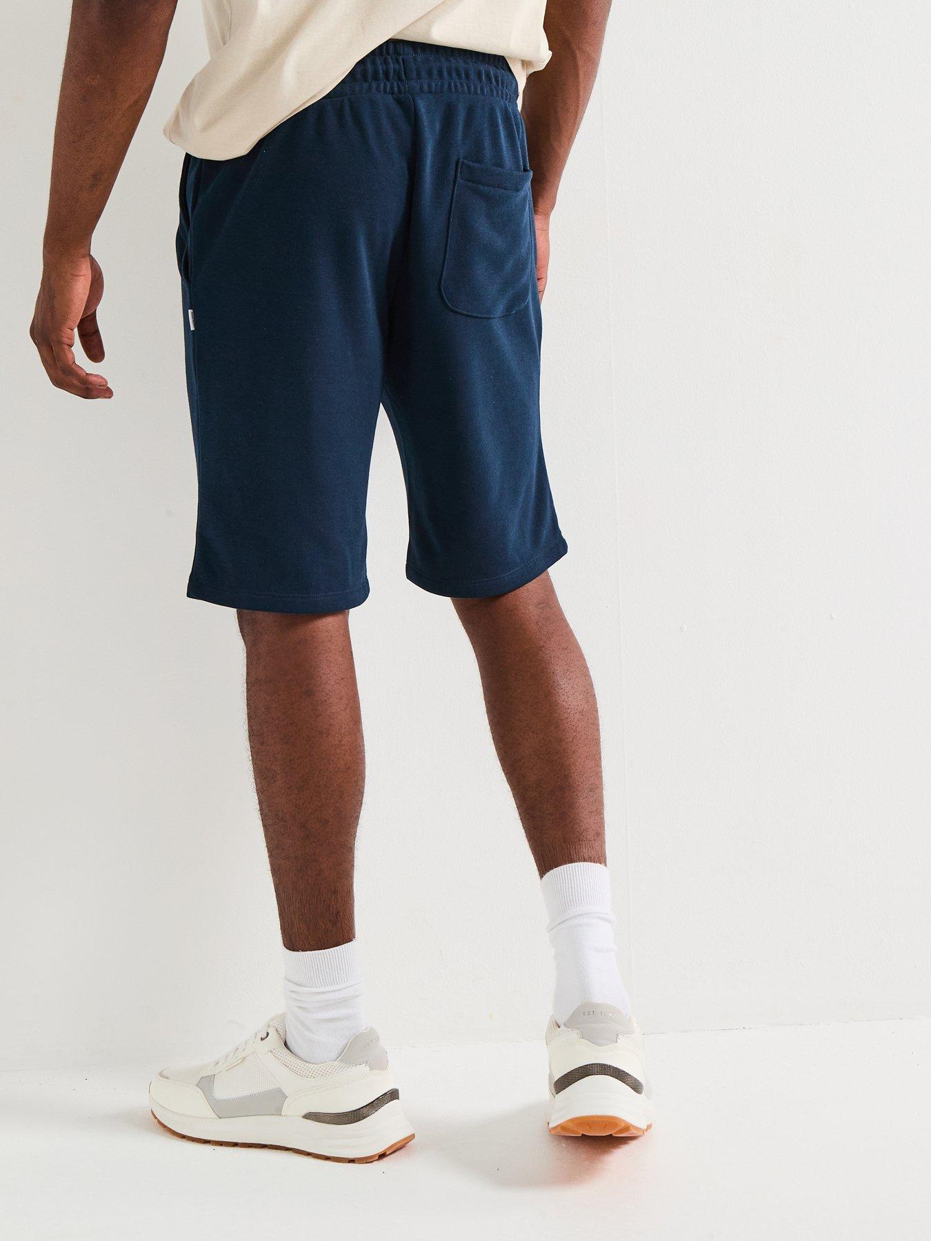 Image 2 of 6 of Jack & Jones Bradley Mid Length Sweat Shorts - Navy