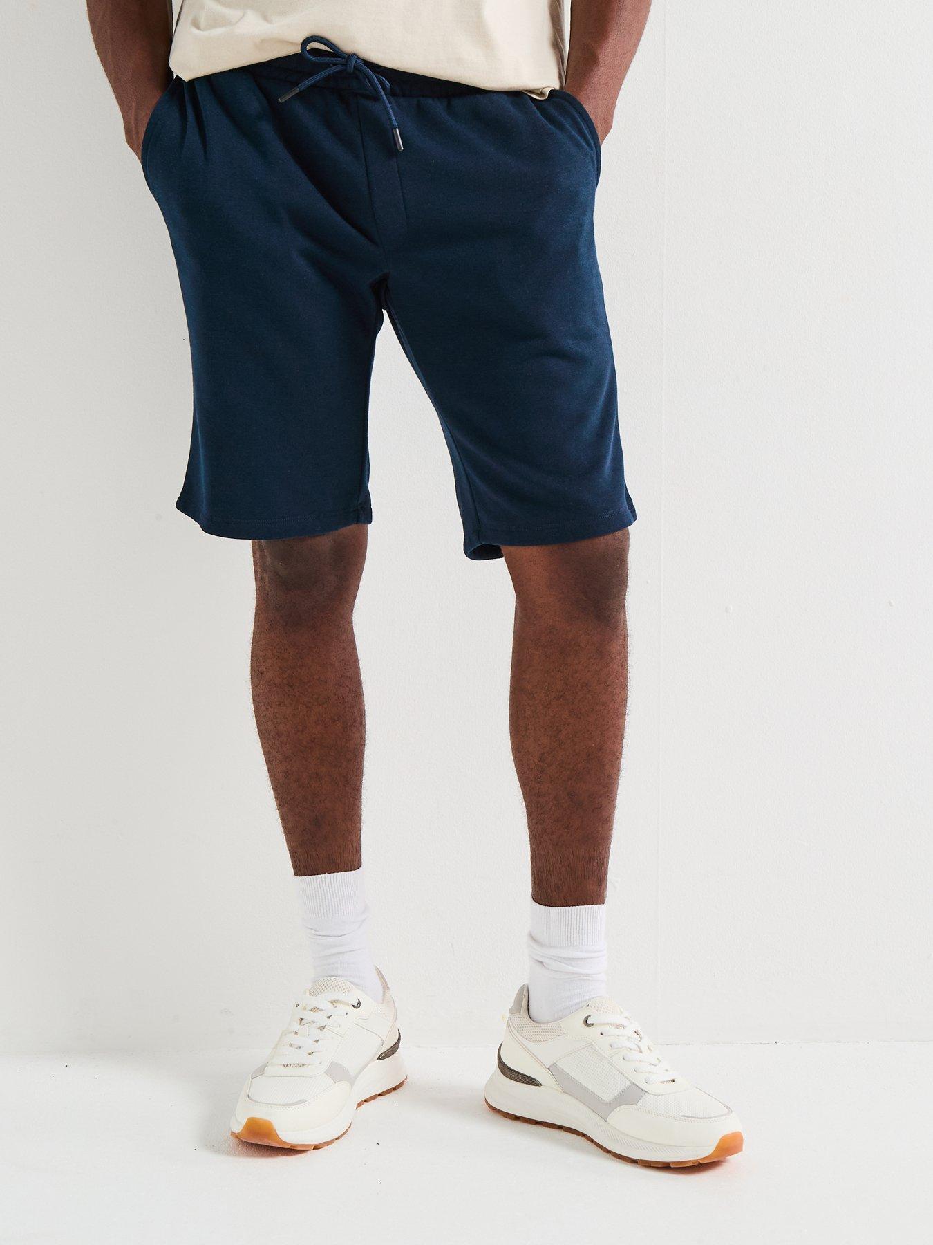 Image 4 of 6 of Jack & Jones Bradley Mid Length Sweat Shorts - Navy