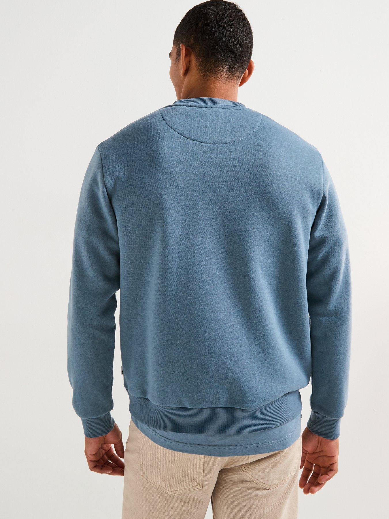 Image 2 of 5 of Jack & Jones Bradley Crew Sweatshirt - Blue