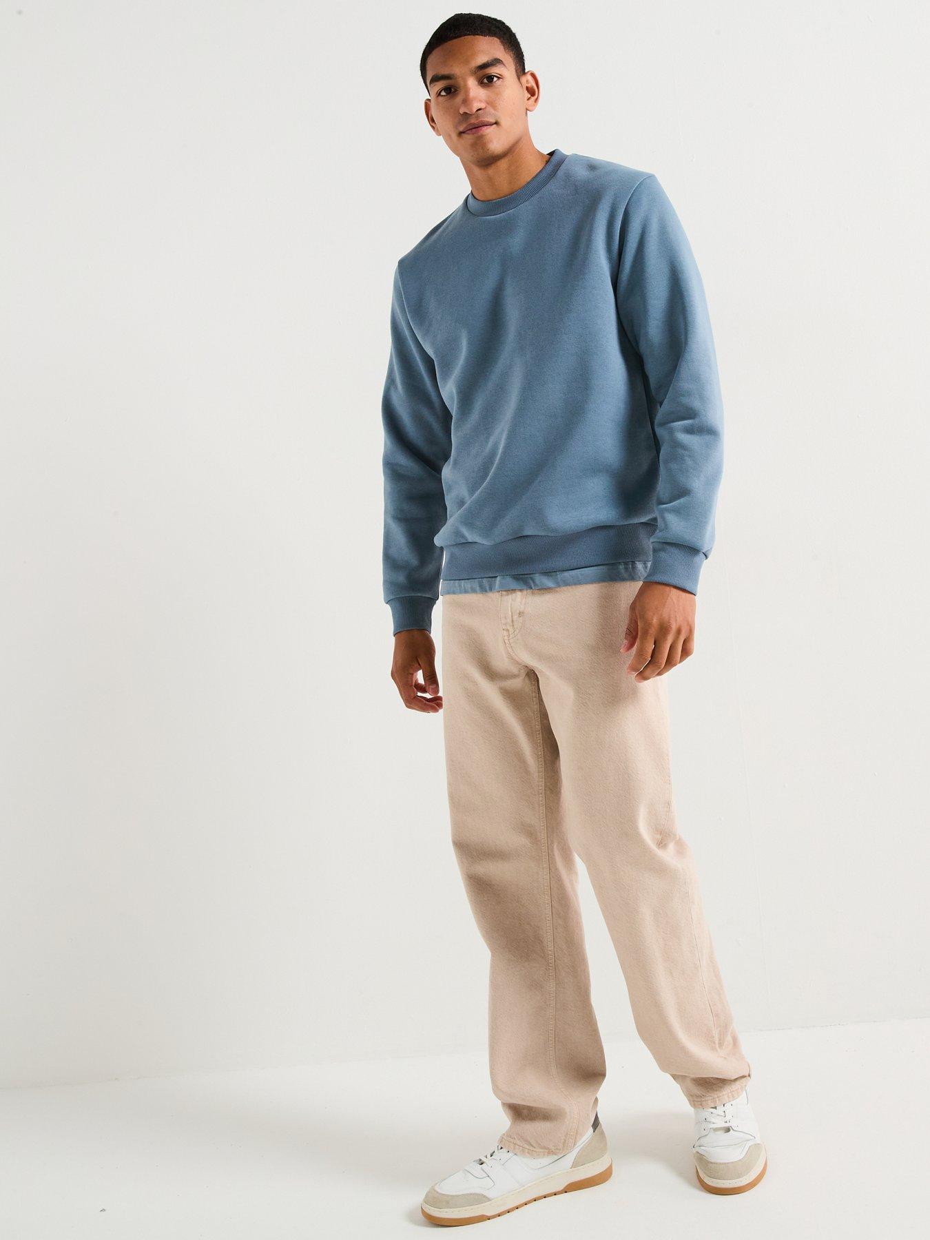 Image 3 of 5 of Jack & Jones Bradley Crew Sweatshirt - Blue
