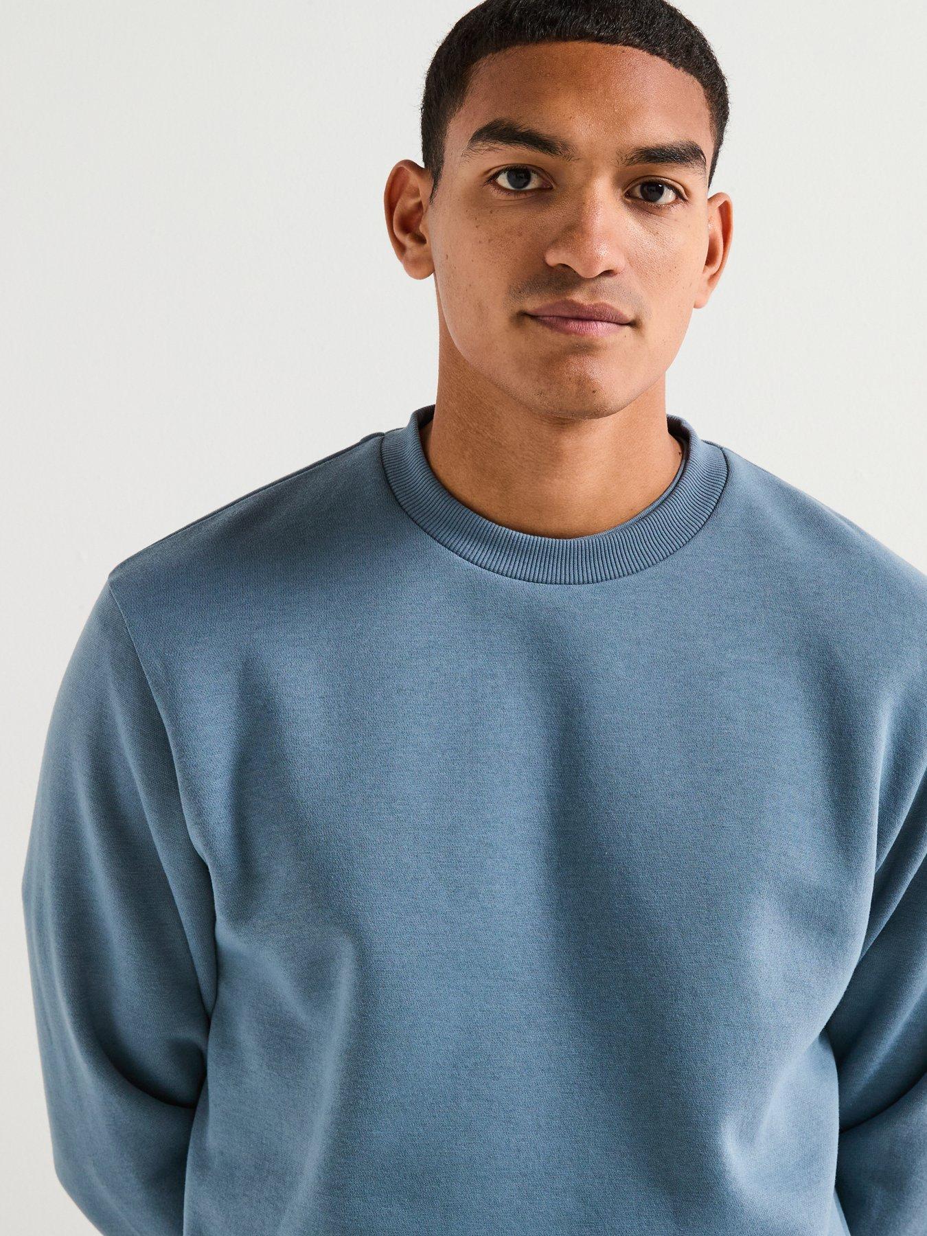 Image 5 of 5 of Jack & Jones Bradley Crew Sweatshirt - Blue