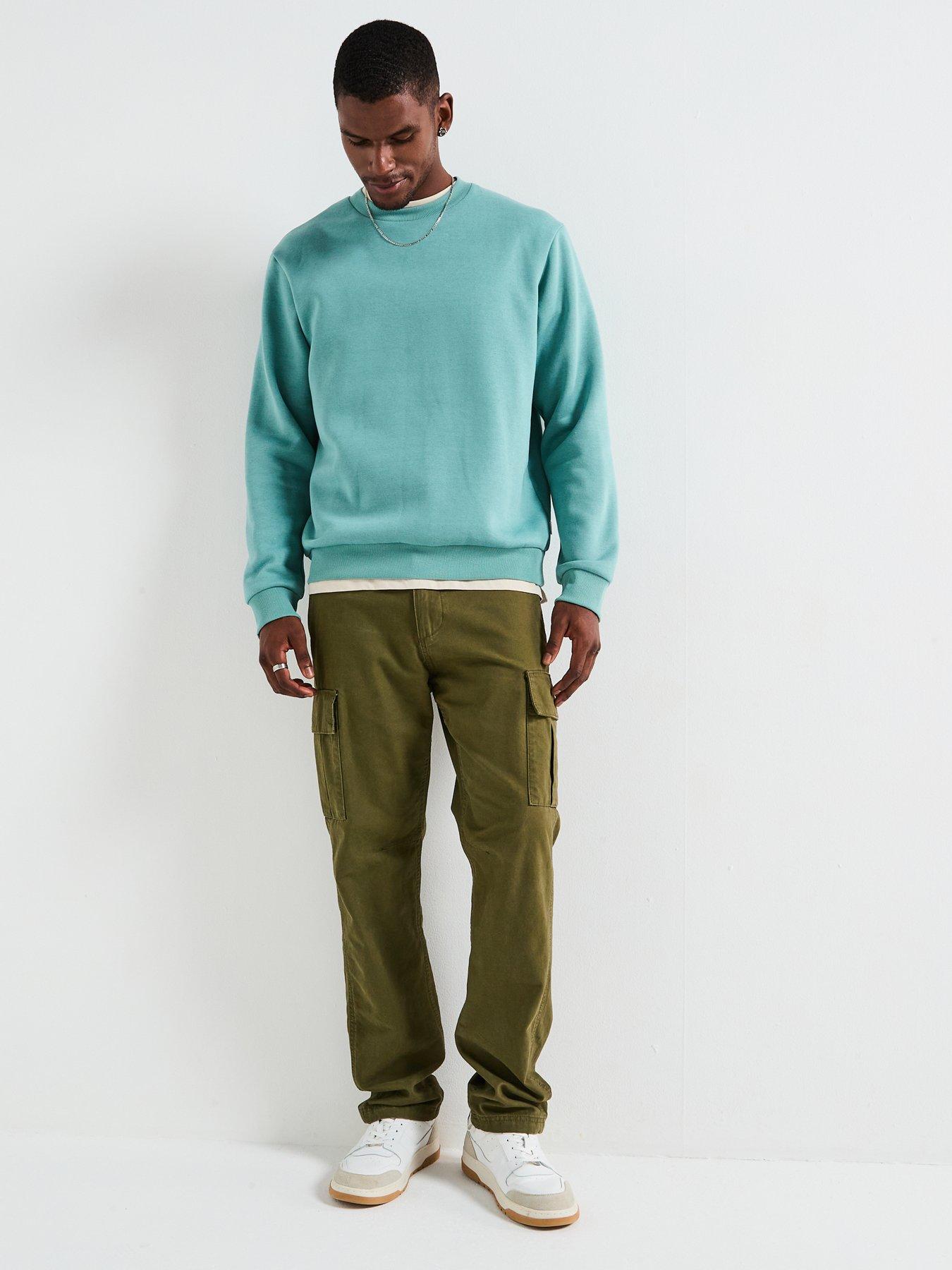 Image 3 of 6 of Jack & Jones Bradley Crew Sweatshirt - Blue