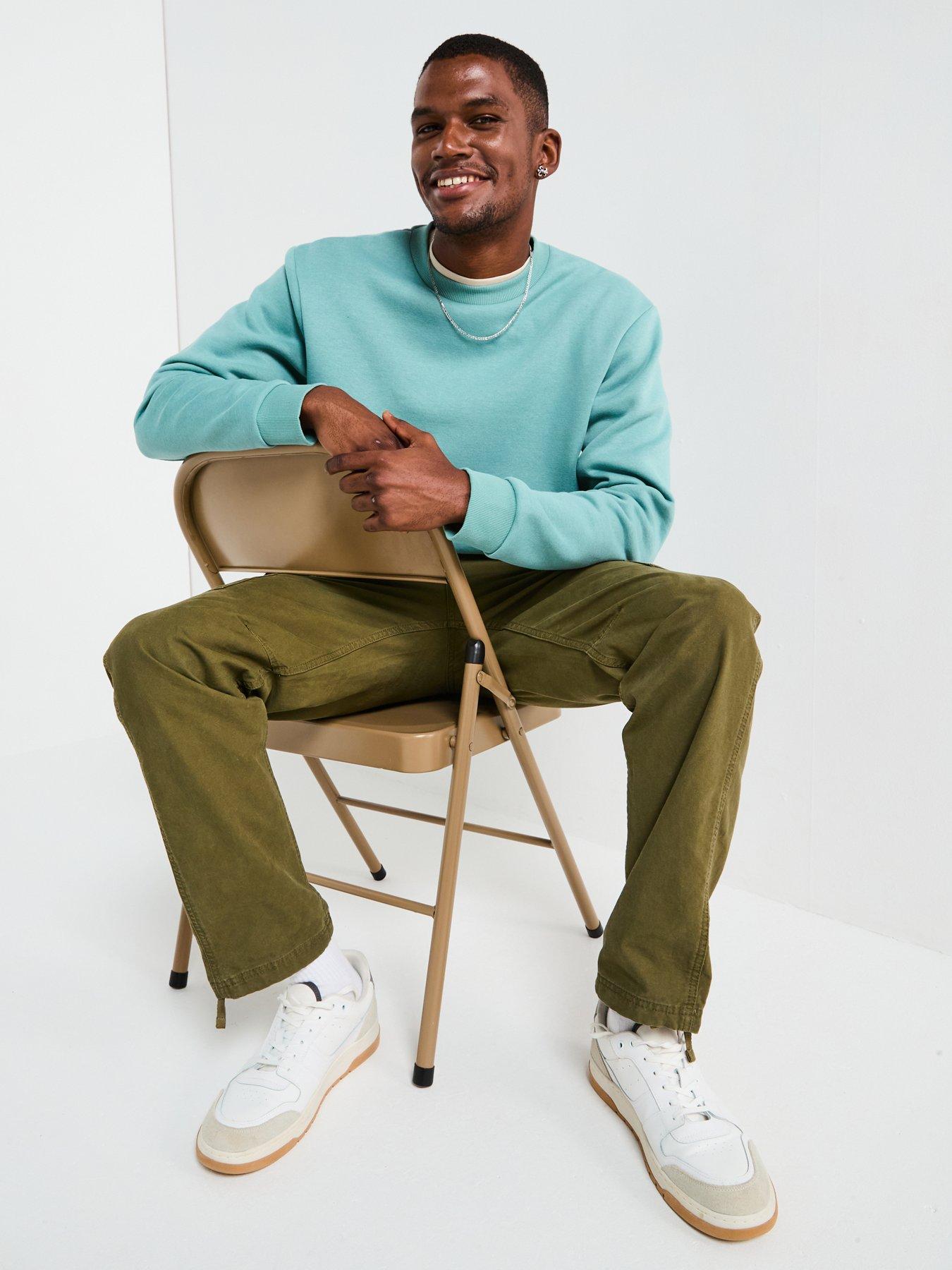 Image 5 of 6 of Jack & Jones Bradley Crew Sweatshirt - Blue