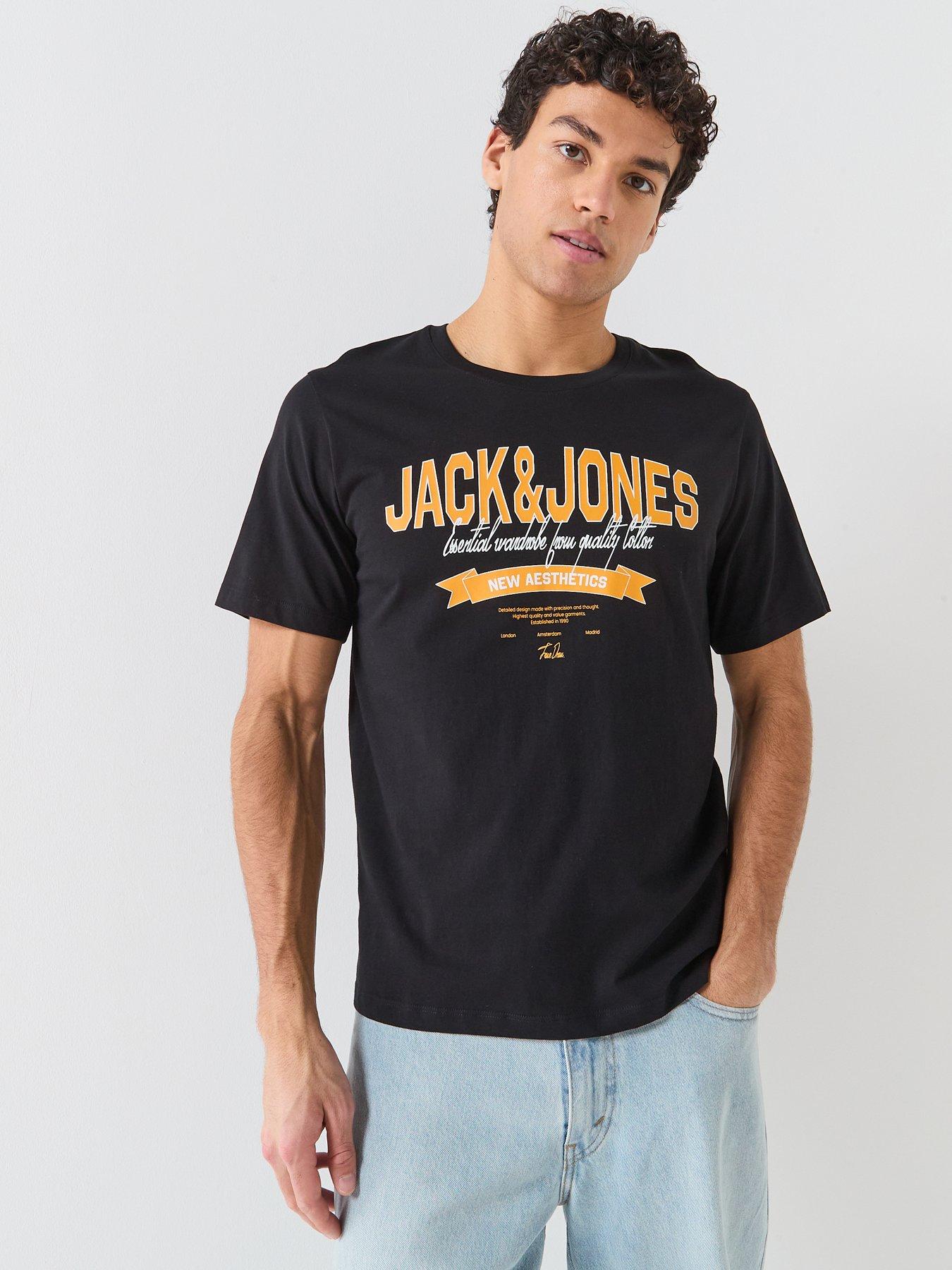 jack-jones-logo-short-sleeve-t-shirt-blackfront