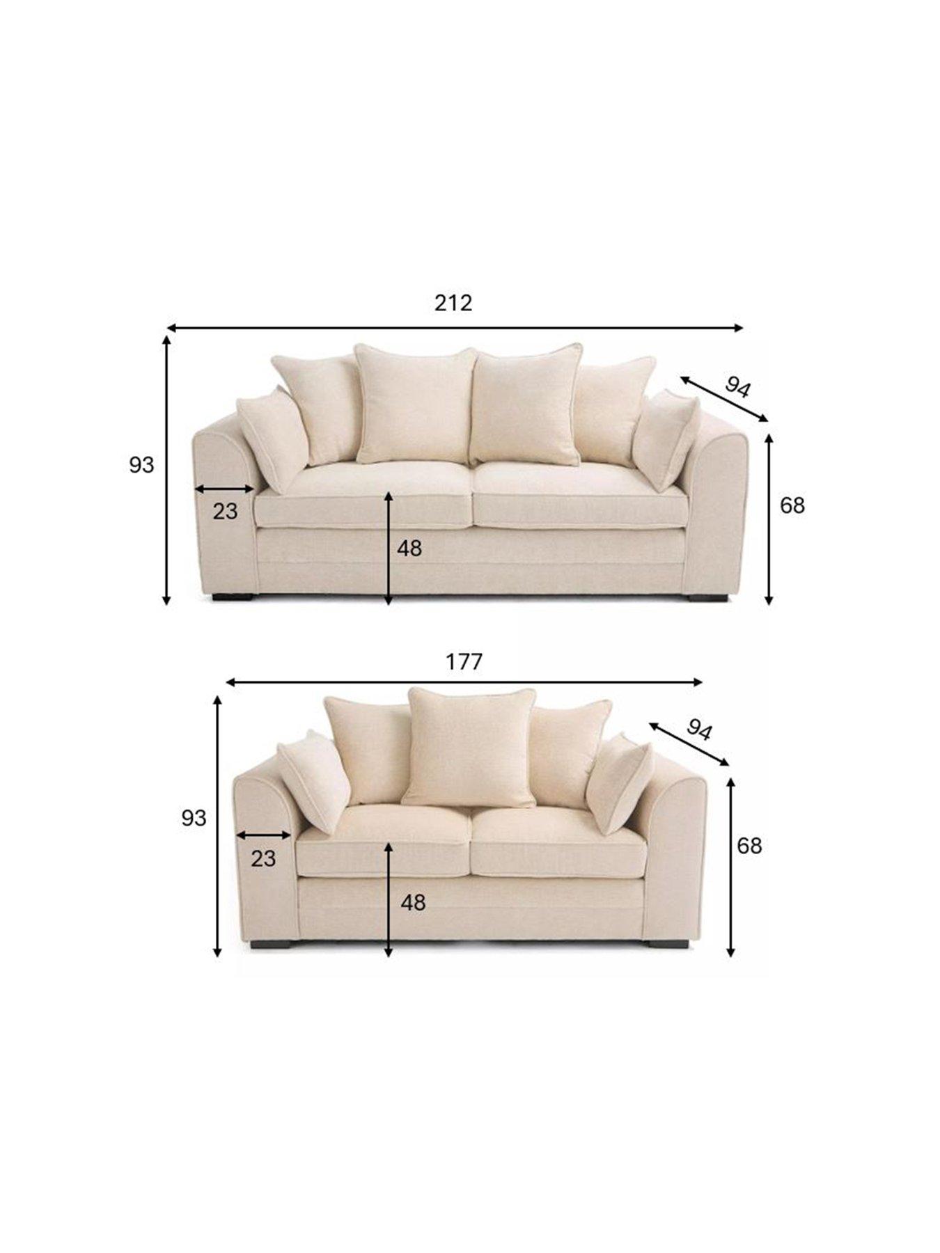 Image 7 of 7 of Very Home Soho Fabric 3 + 2 Seater Sofa Set (Buy &amp; SAVE!)