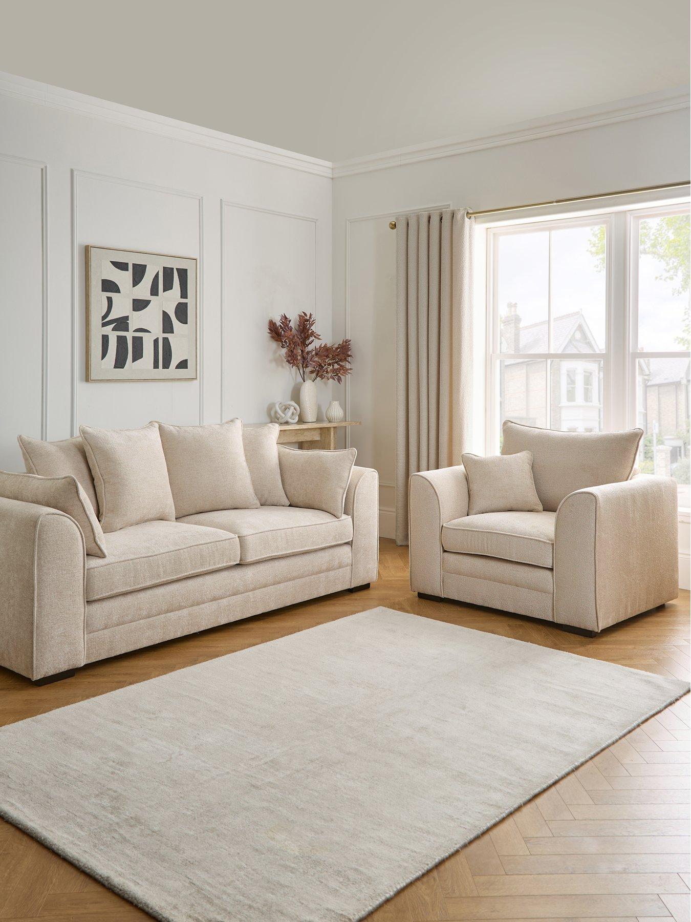 The Very Collection Soho Fabric 3 Seater + Armchair (Buy  &  SAVE!) - FSC® Certified