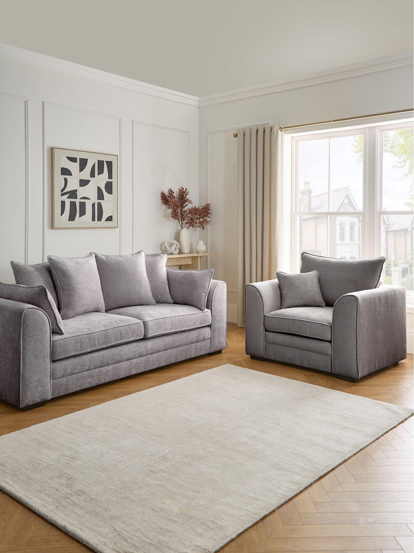 Very Home Soho Fabric 3 Seater + Armchair (Buy  &  SAVE!)