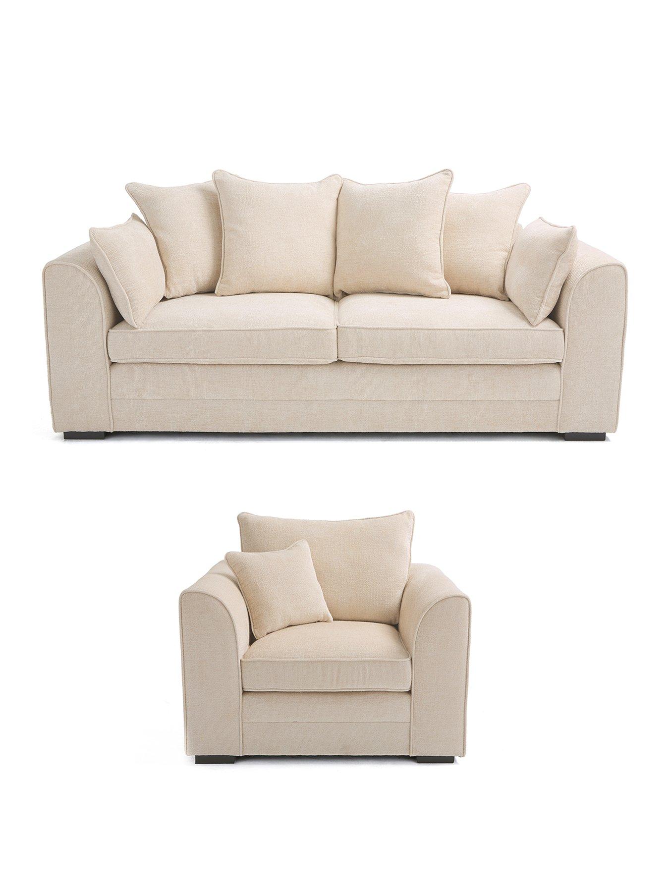 Image 2 of 7 of The Very Collection Soho Fabric 3 Seater + Armchair (Buy &amp; SAVE!) - FSC&reg; Certified