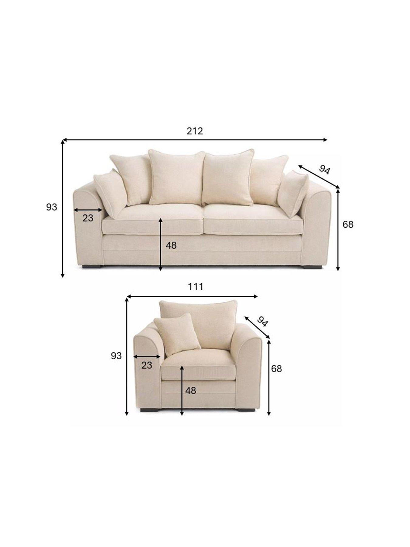 Image 7 of 7 of The Very Collection Soho Fabric 3 Seater + Armchair (Buy &amp; SAVE!) - FSC&reg; Certified