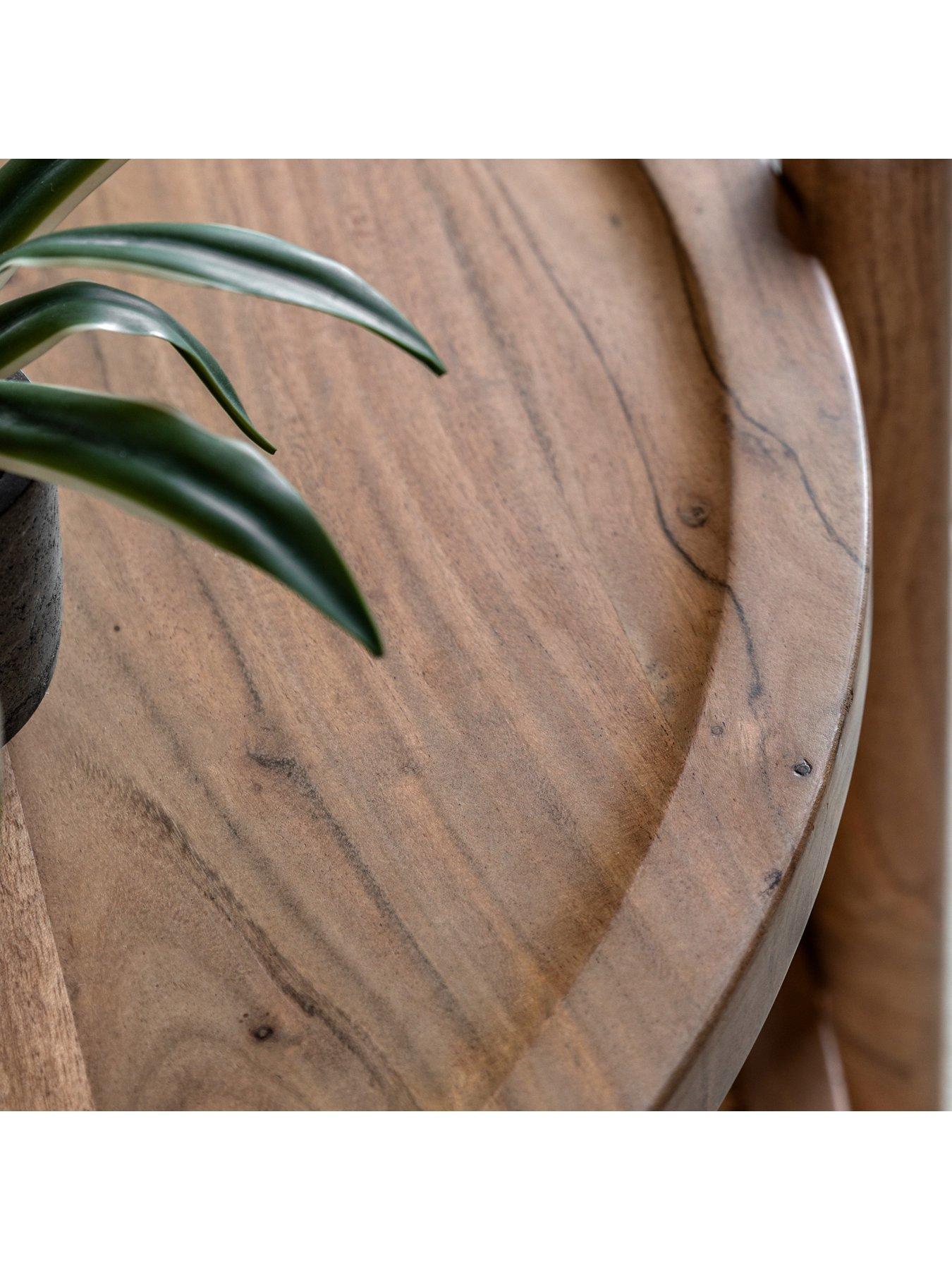 Image 5 of 7 of Gallery Direct Cannes Solid Acacia Wood & Rattan Coffee Table