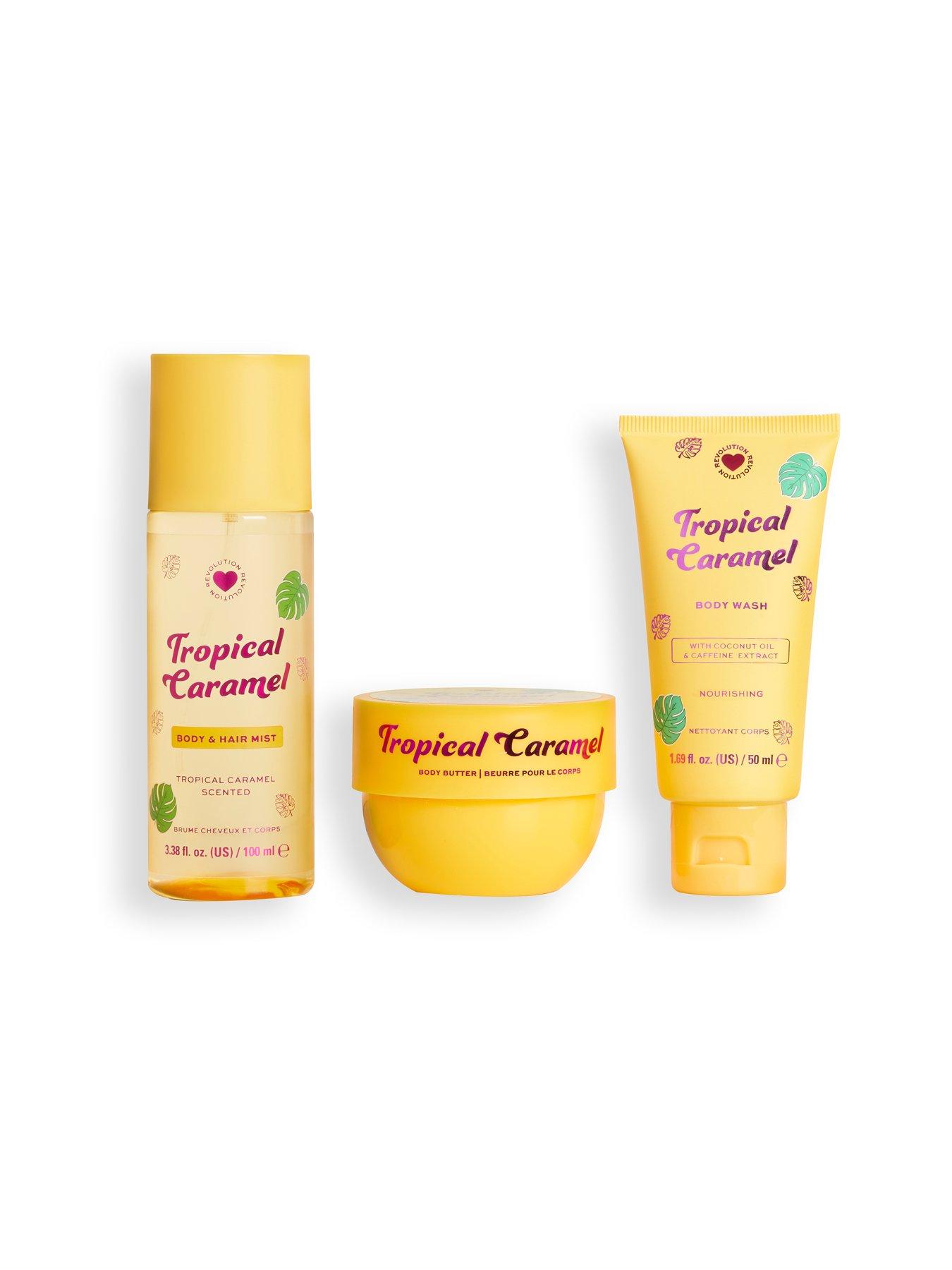 Image 2 of 2 of Revolution Beauty London I Heart Revolution Tropical Caramel Bath & Body Gift Set