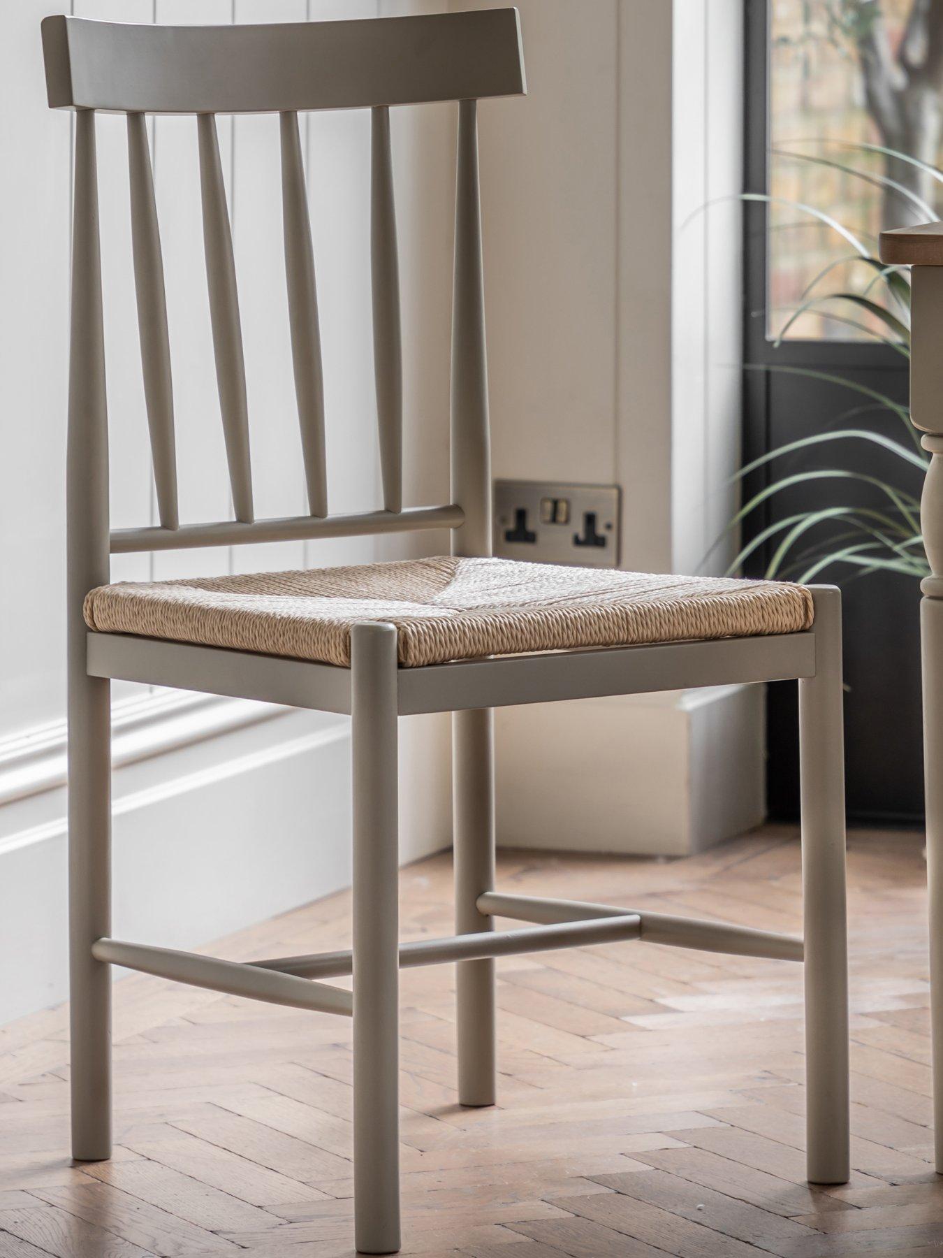 Image 1 of 4 of Gallery Direct Eton 2 Pack Dining Chairs - Prairie - Contains Solid Wood