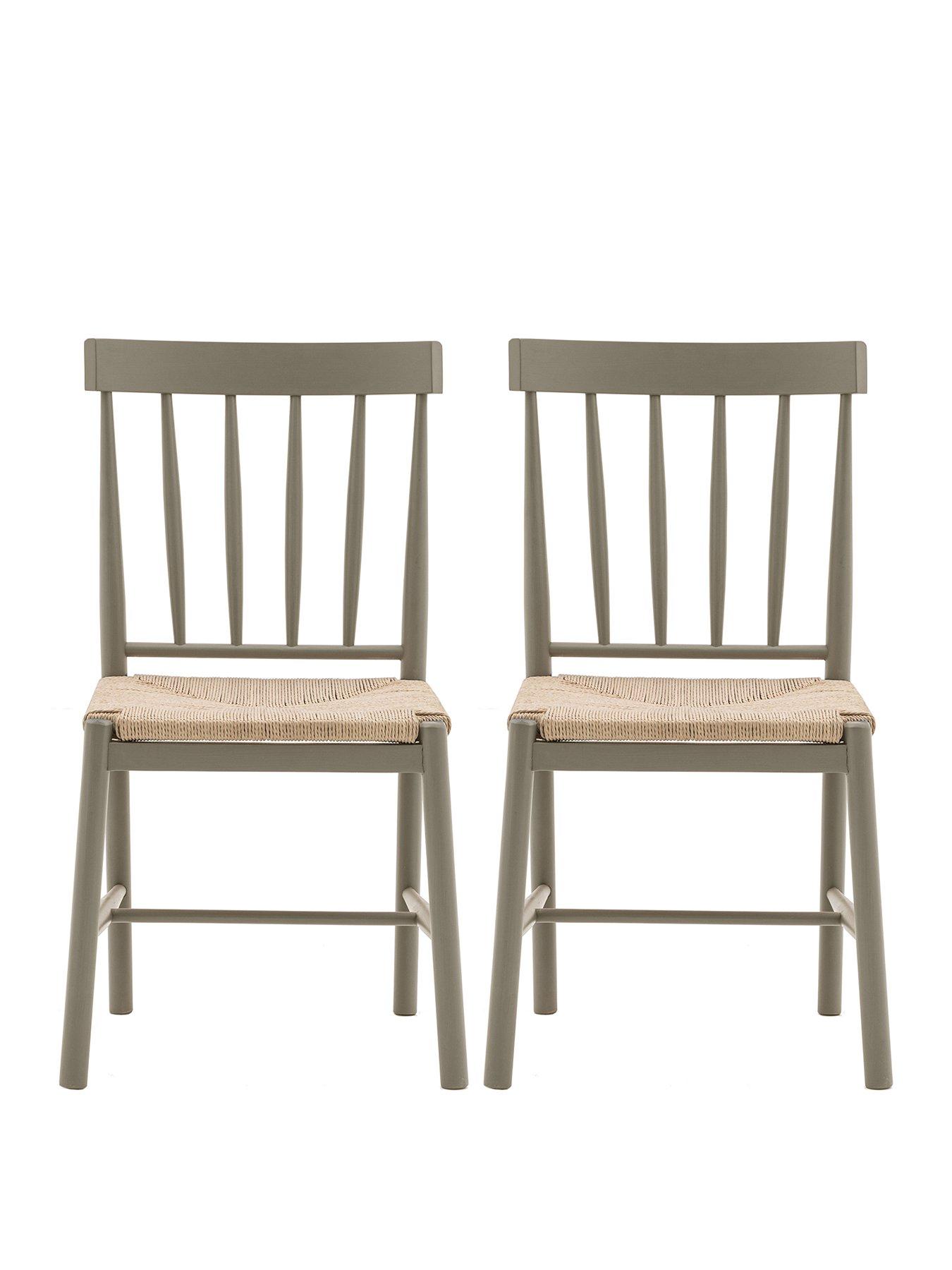 Image 2 of 4 of Gallery Direct Eton 2 Pack Dining Chairs - Prairie - Contains Solid Wood
