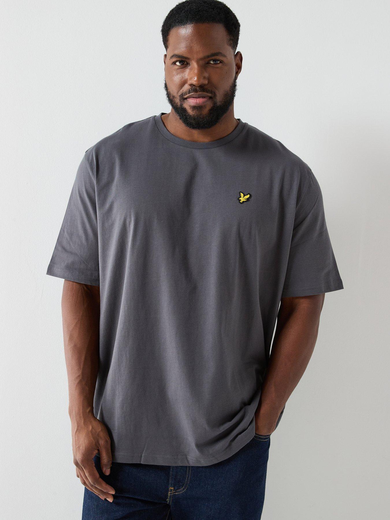 lyle-scott-big-and-tall-plain-t-shirt--grey