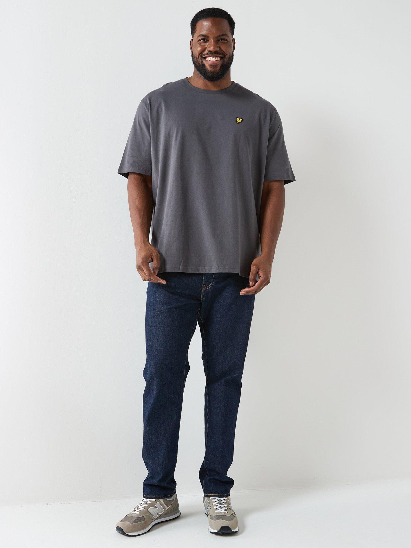 lyle-scott-big-and-tall-plain-t-shirt--greyback