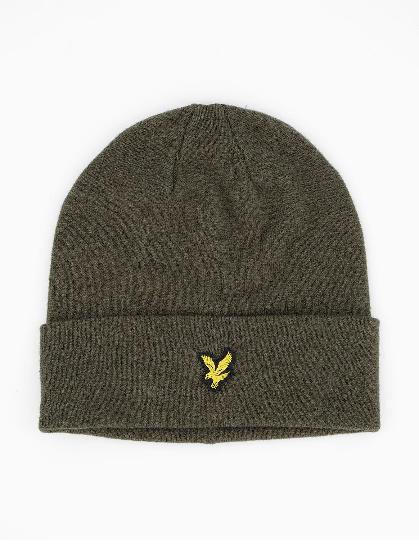 lyle-scott-cotton-merino-beanie-khaki