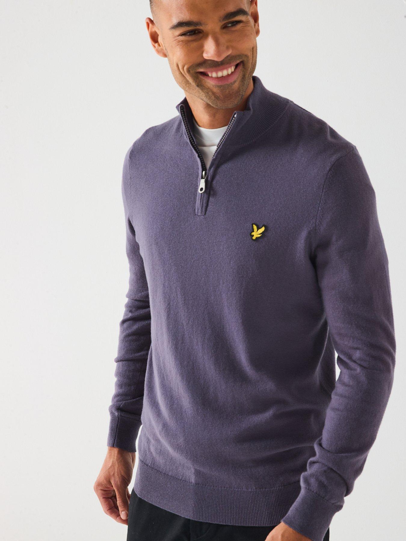 lyle-scott-cotton-merino-quarter-zip-jumper-dark-bluedetail