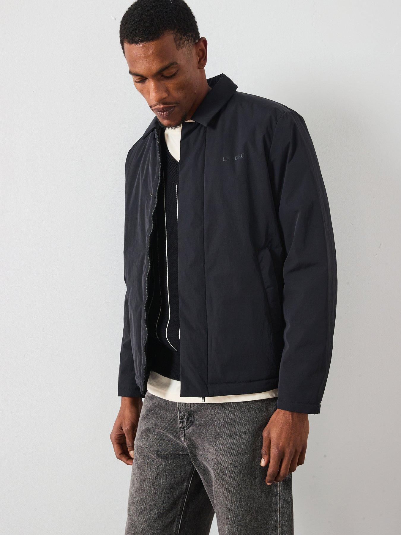 Image 1 of 6 of Les Deux Idris Padded Coach Jacket - Black