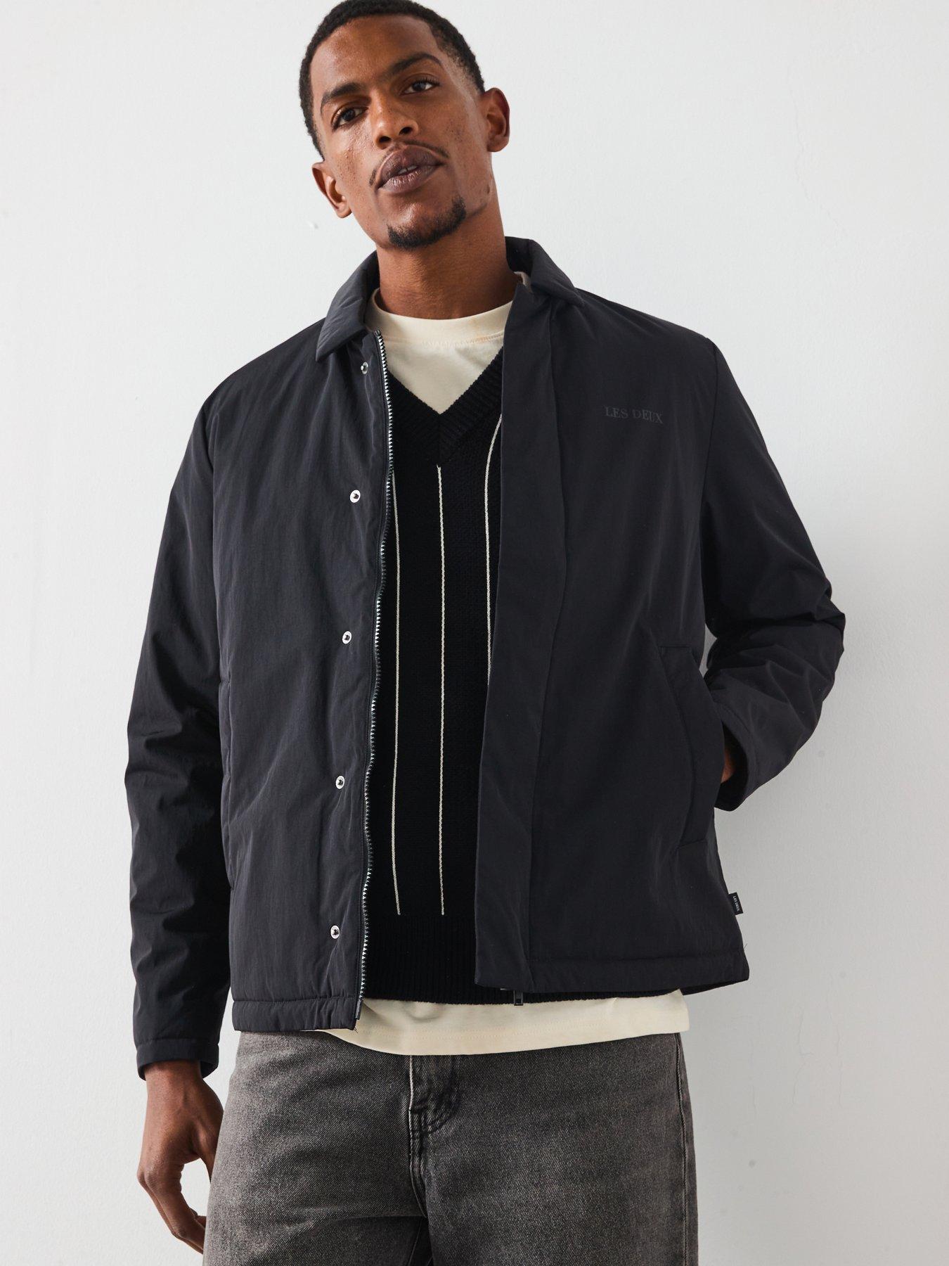 Image 6 of 6 of Les Deux Idris Padded Coach Jacket - Black