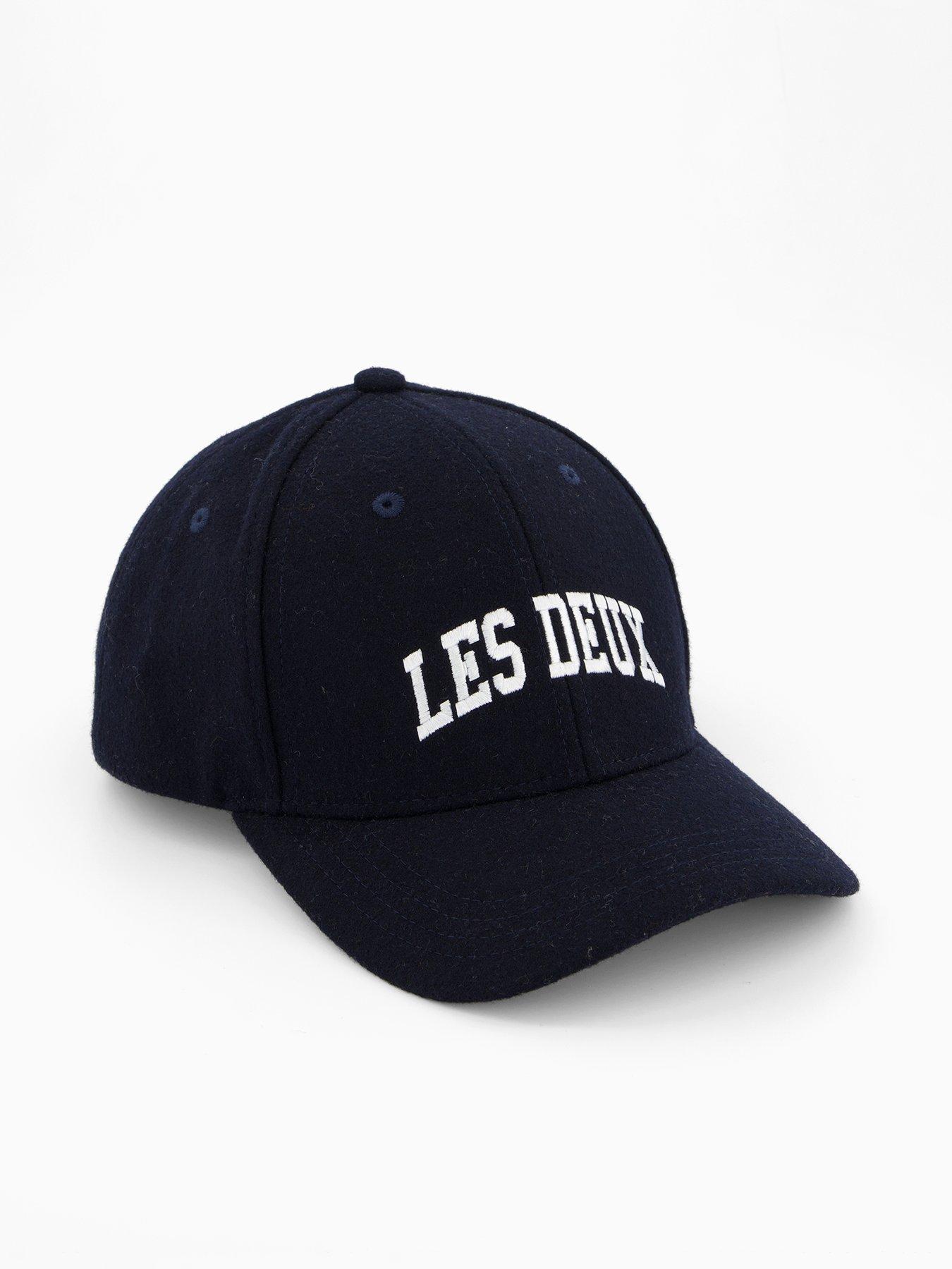 Les Deux Wool Snapback Baseball Cap - Navy