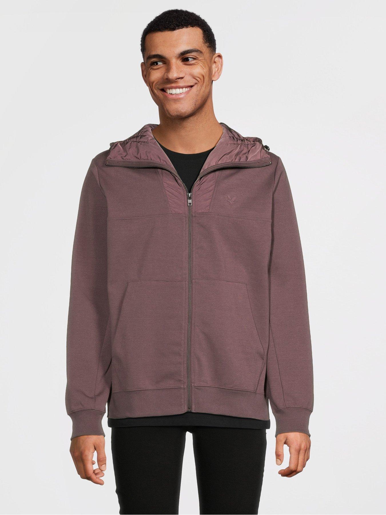 lyle-scott-panelled-hybrid-jacket--brown