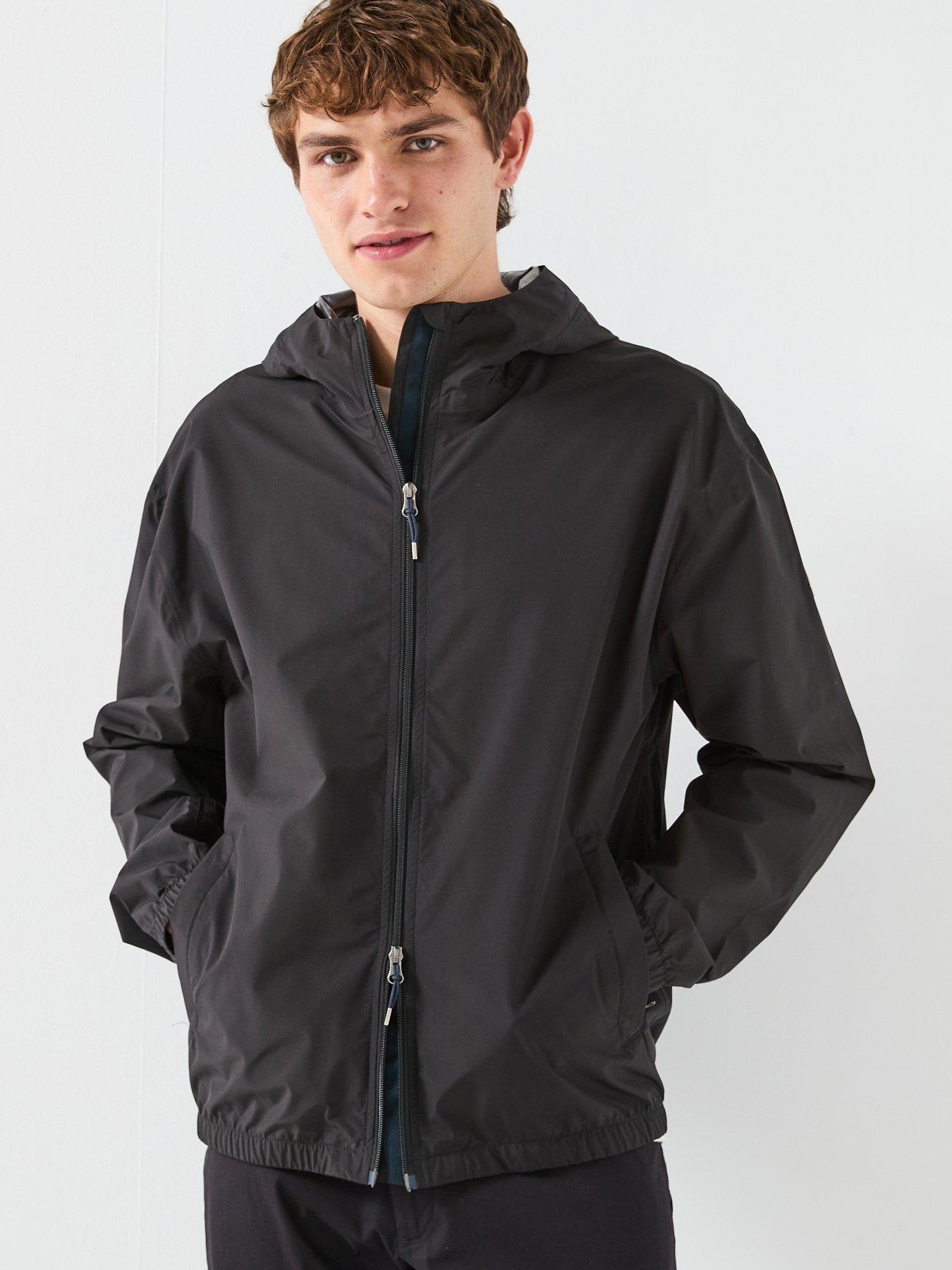 pyrenex-ensure-water-resistant-hooded-jacket-blackfront